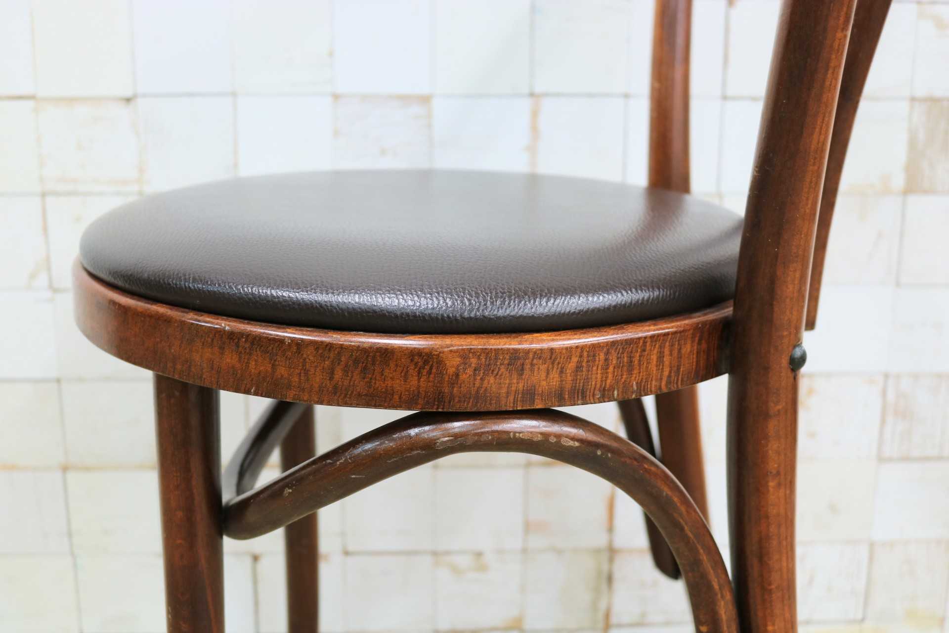 GMIH421K○maruni / マルニ オールド ヴィンテージ ベントウッドチェア ルーマニア製 曲木 アンティーク 合皮 ブナ材 稀少