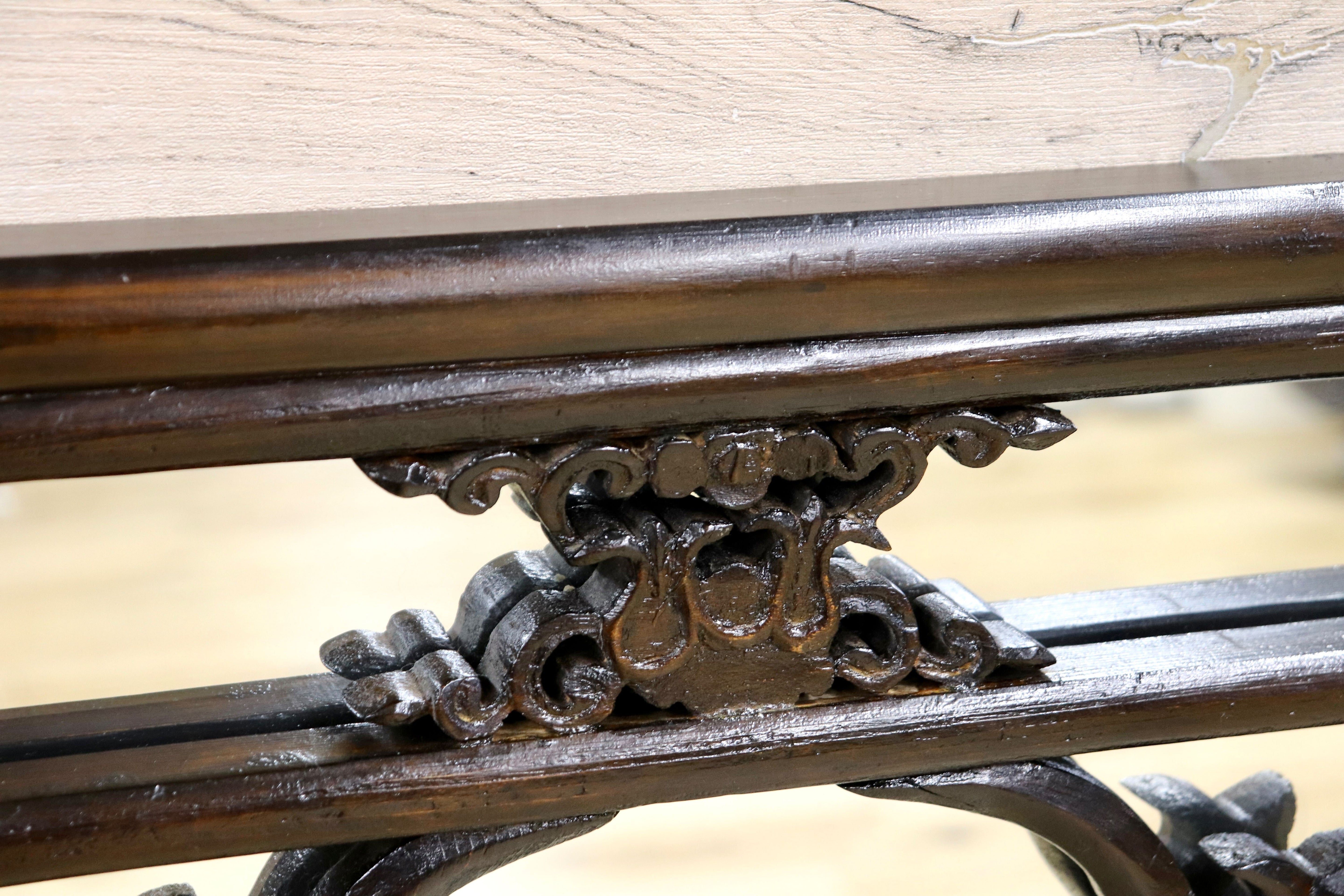 GMHK836H○中国アンティーク ウォールミラー 木製 古材 鏡 壁掛けミラー 建具 ヴィンテージ 古道具 古美術 インテリア 店舗什器