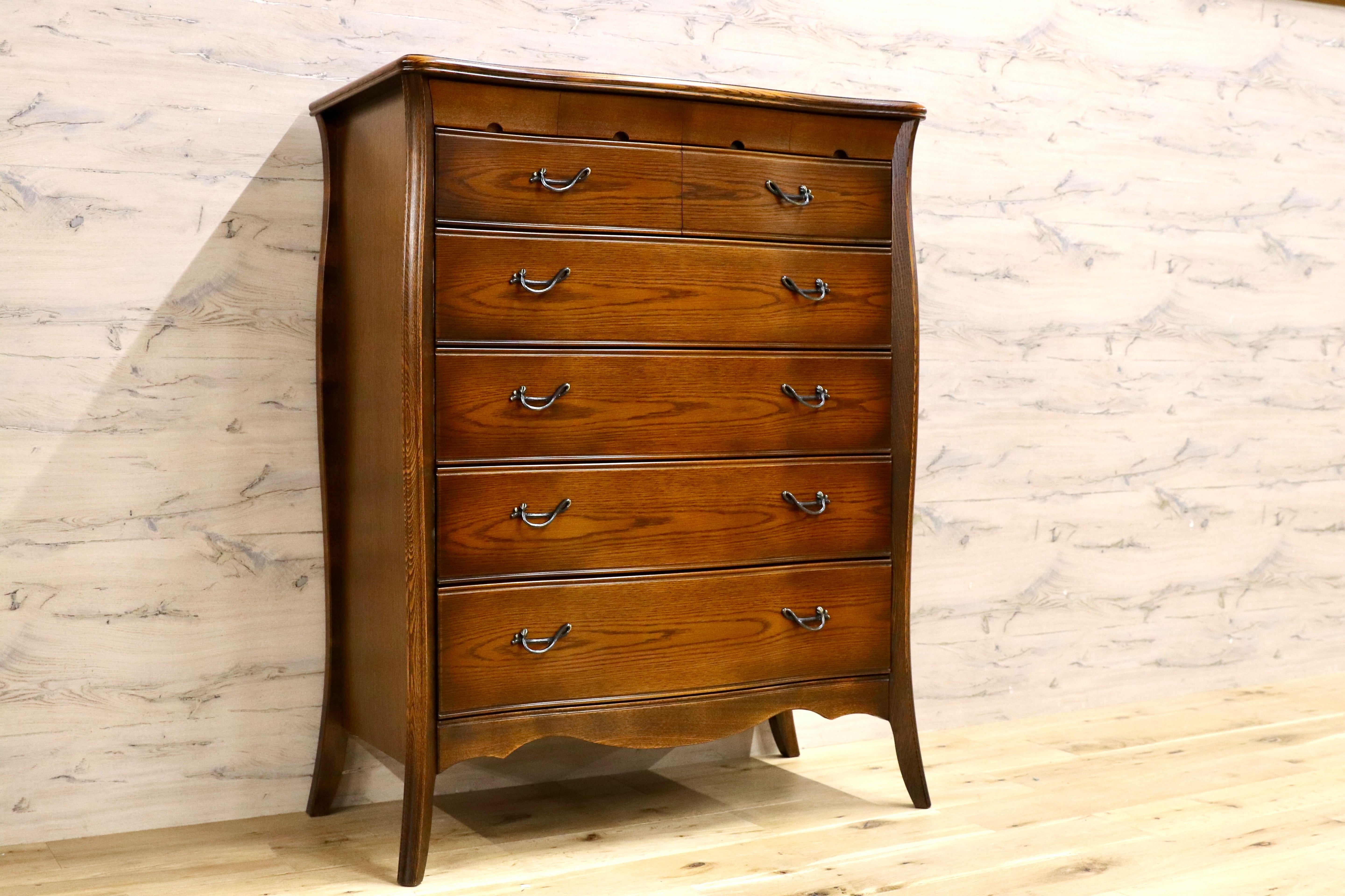 GMHK810○松永工房 Continue カンティーニュ チェスト ハイチェスト クラシック エレガント 整理箪笥 約32万