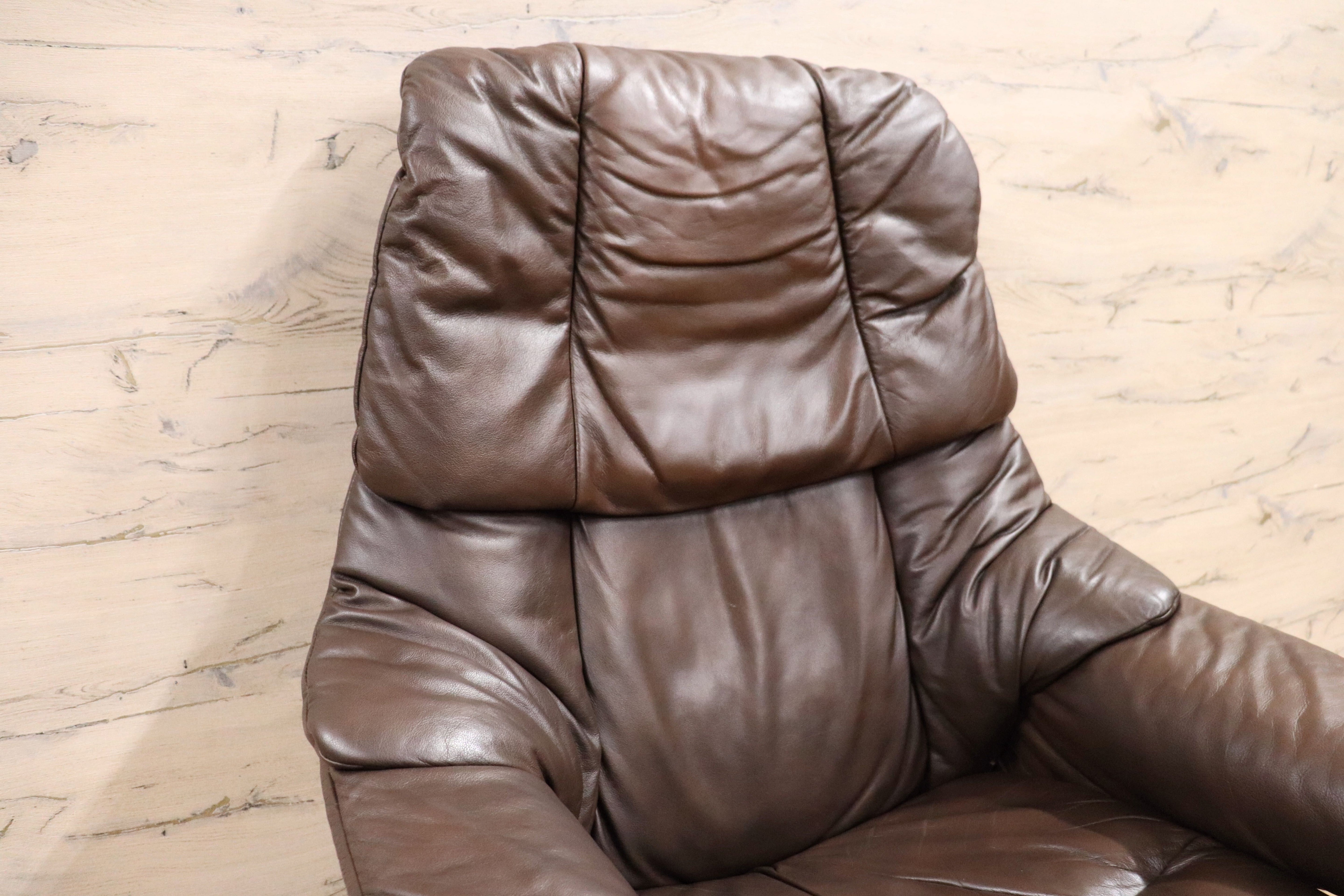 GMGH314○EKORNES / エコーネス Reno レノ ストレスレスチェア オットマン リクライニングチェア Sサイズ 本革 定価約44万 美品