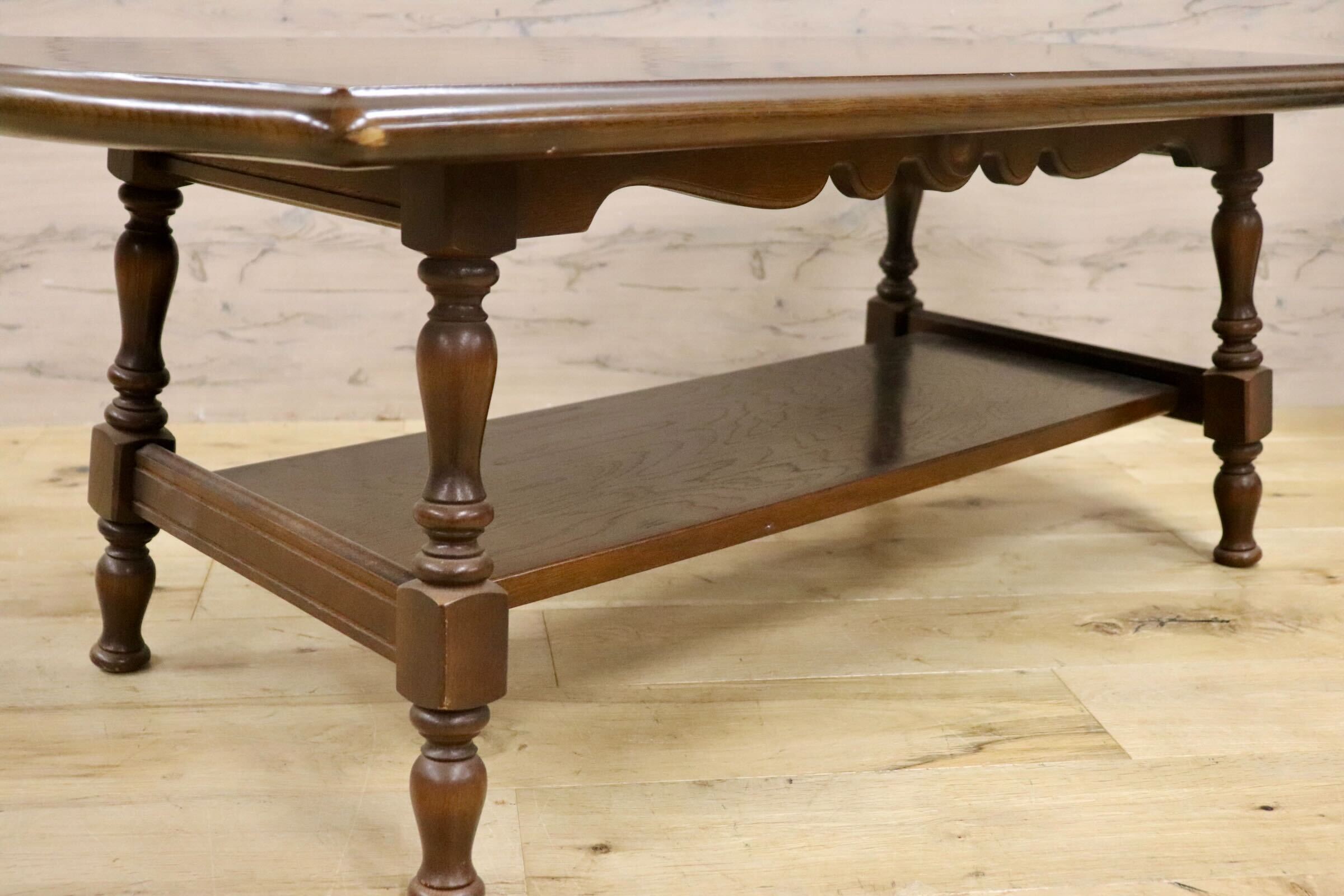 GMHH271○飛騨産業 / HIDA キツツキ 穂高 センターテーブル リビングテーブル コーヒーテーブル 無垢材 カントリー 定価約9万