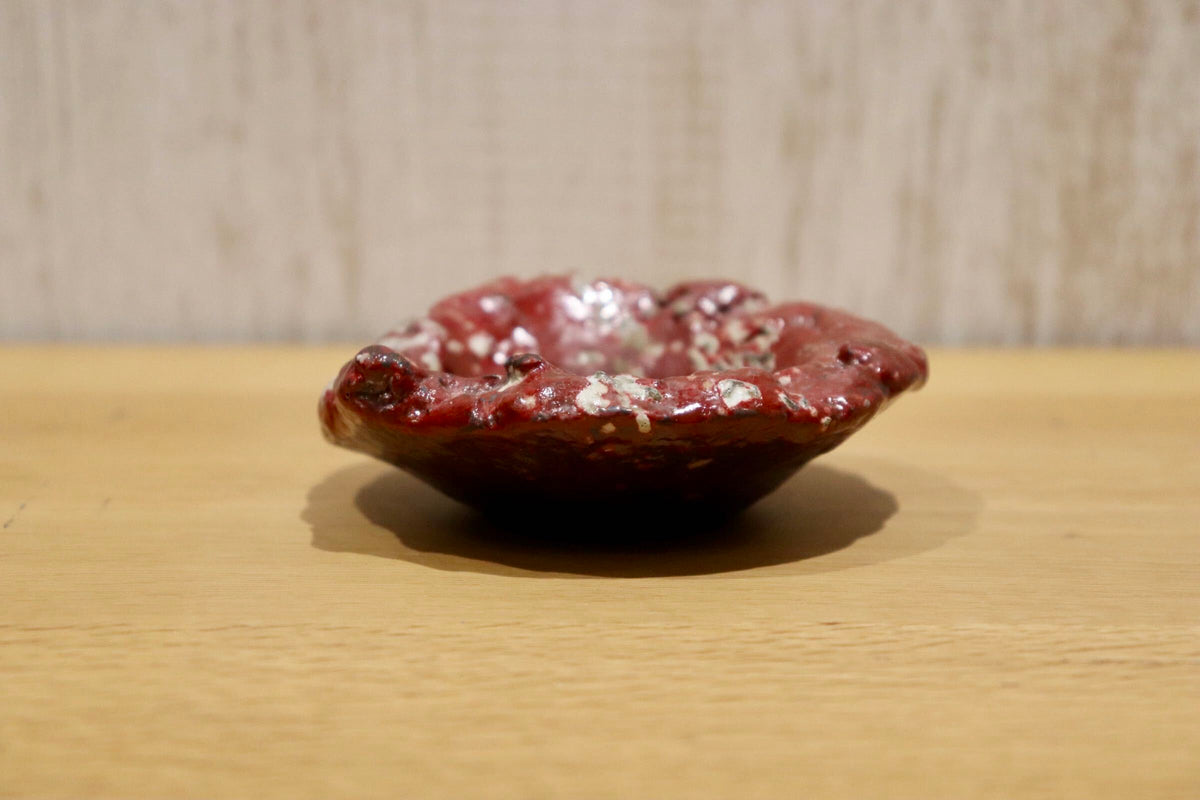GMIO209B◯丹文窯 丹波焼 赤丹波 陶器 小皿 丸皿 和食器 骨董 伝統工芸 丹波篠山 未使用