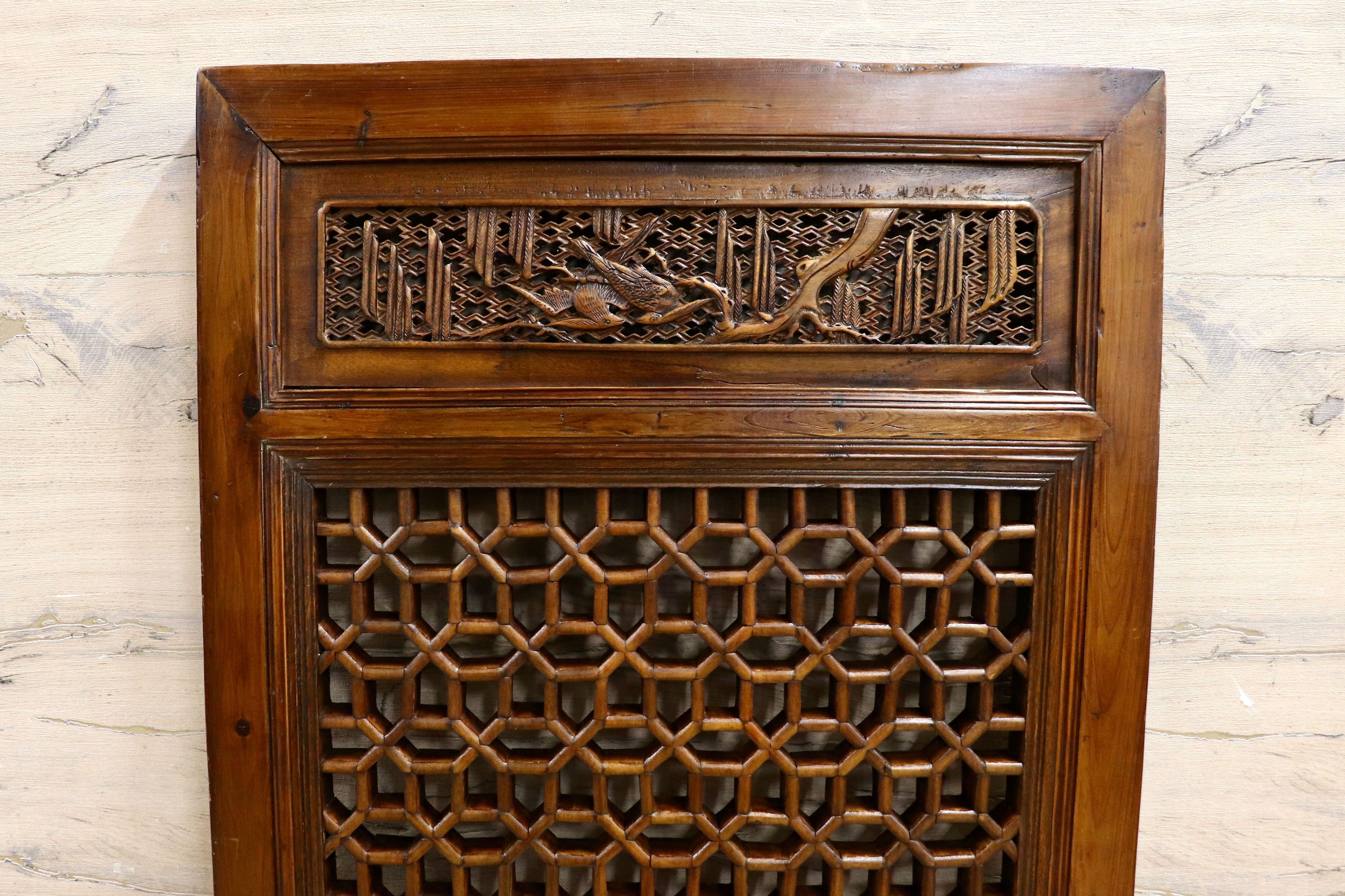 GMHK836I○中国アンティーク 建具 木製 古材 ヴィンテージ 古道具 古美術 インテリア 衝立 彫刻