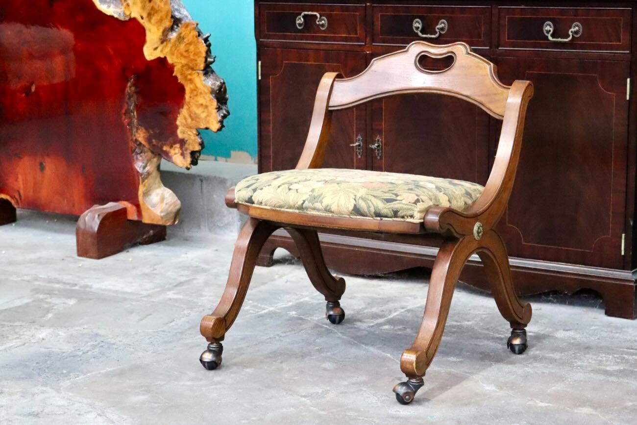 GMIK674E○DREXEL HERITAGE / ドレクセルヘリテイジ エスペラント ダイニングチェア 椅子 キャスター ヴィンテージ クラシック 定価約21万