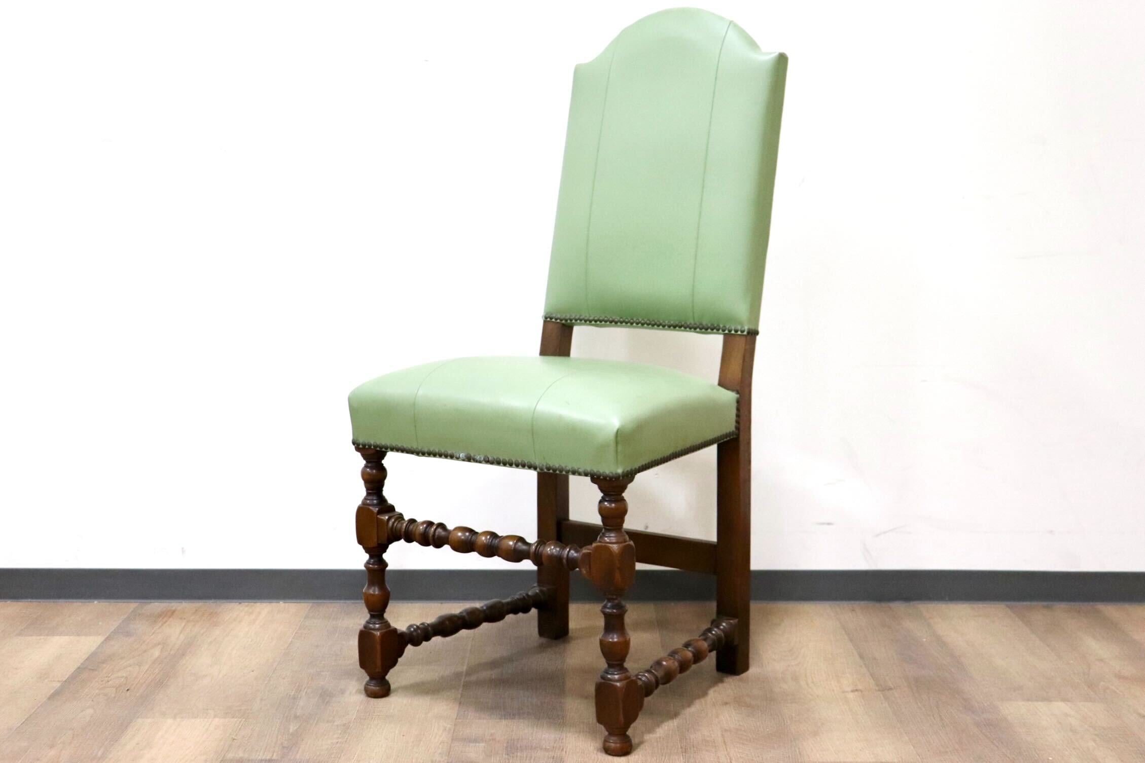 GMGH476B○VARO.S.A. VALENTI / バロッサバレンティ スペイン最高峰 ダイニングチェア 椅子 本革 IDC大塚家具 約19万 稀少 ヴィンテージ