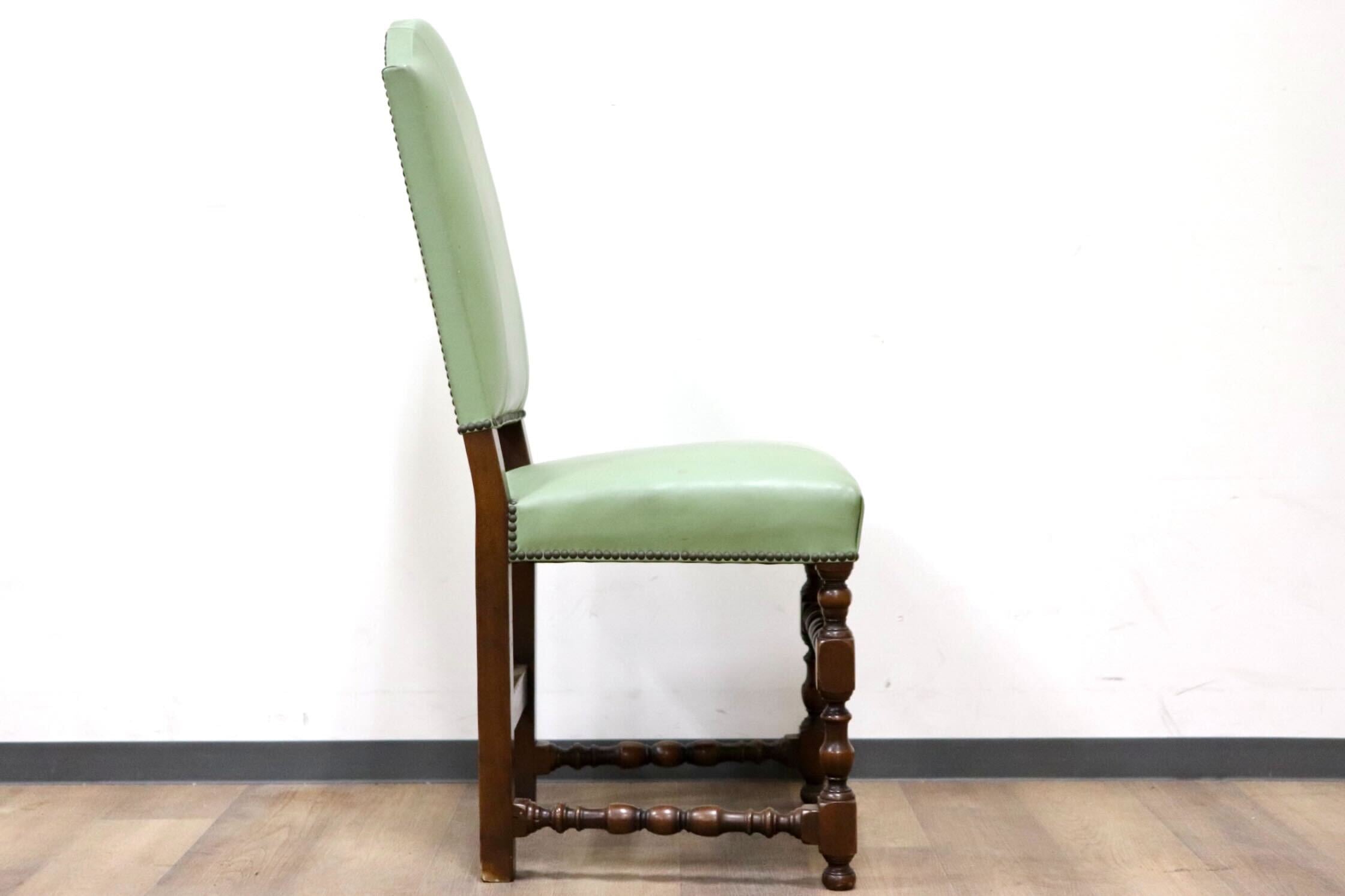 GMGH476B○VARO.S.A. VALENTI / バロッサバレンティ スペイン最高峰 ダイニングチェア 椅子 本革 IDC大塚家具 約19万 稀少 ヴィンテージ