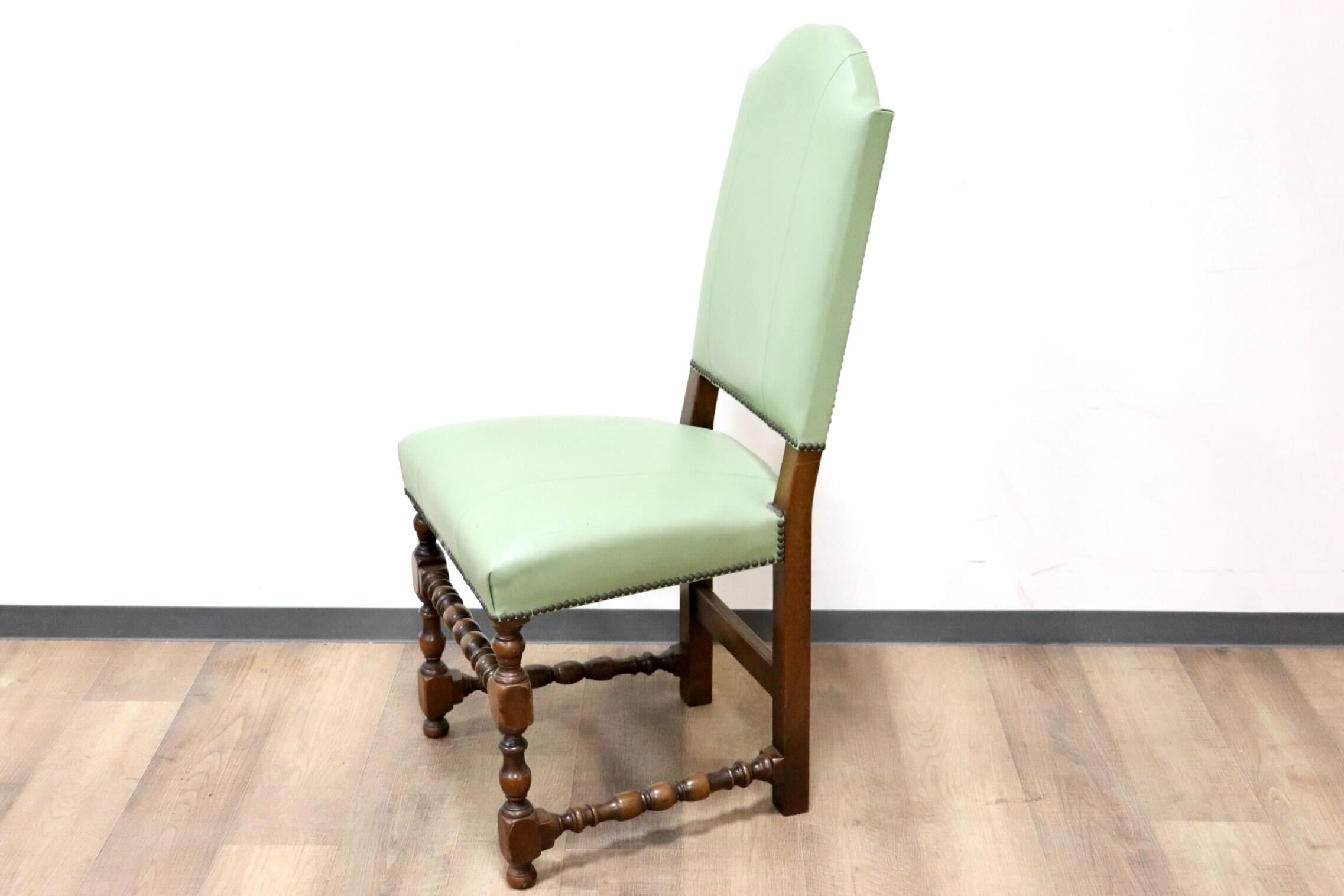 GMGH476B○VARO.S.A. VALENTI / バロッサバレンティ スペイン最高峰 ダイニングチェア 椅子 本革 IDC大塚家具 約19万 稀少 ヴィンテージ