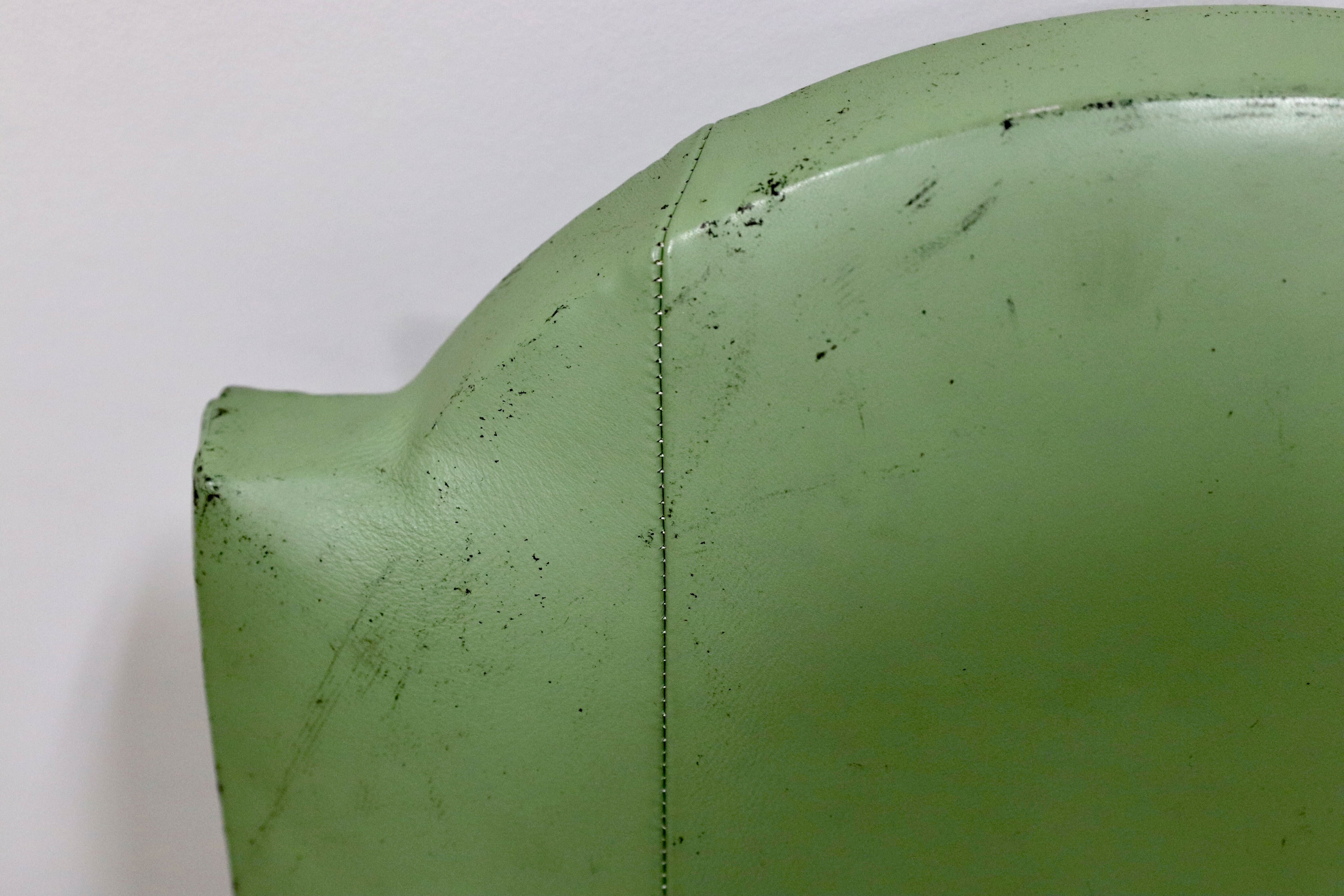 GMGH476A○VARO.S.A. VALENTI / バロッサバレンティ スペイン最高峰 ダイニングチェア 椅子 本革 IDC大塚家具 約19万 稀少 ヴィンテージ