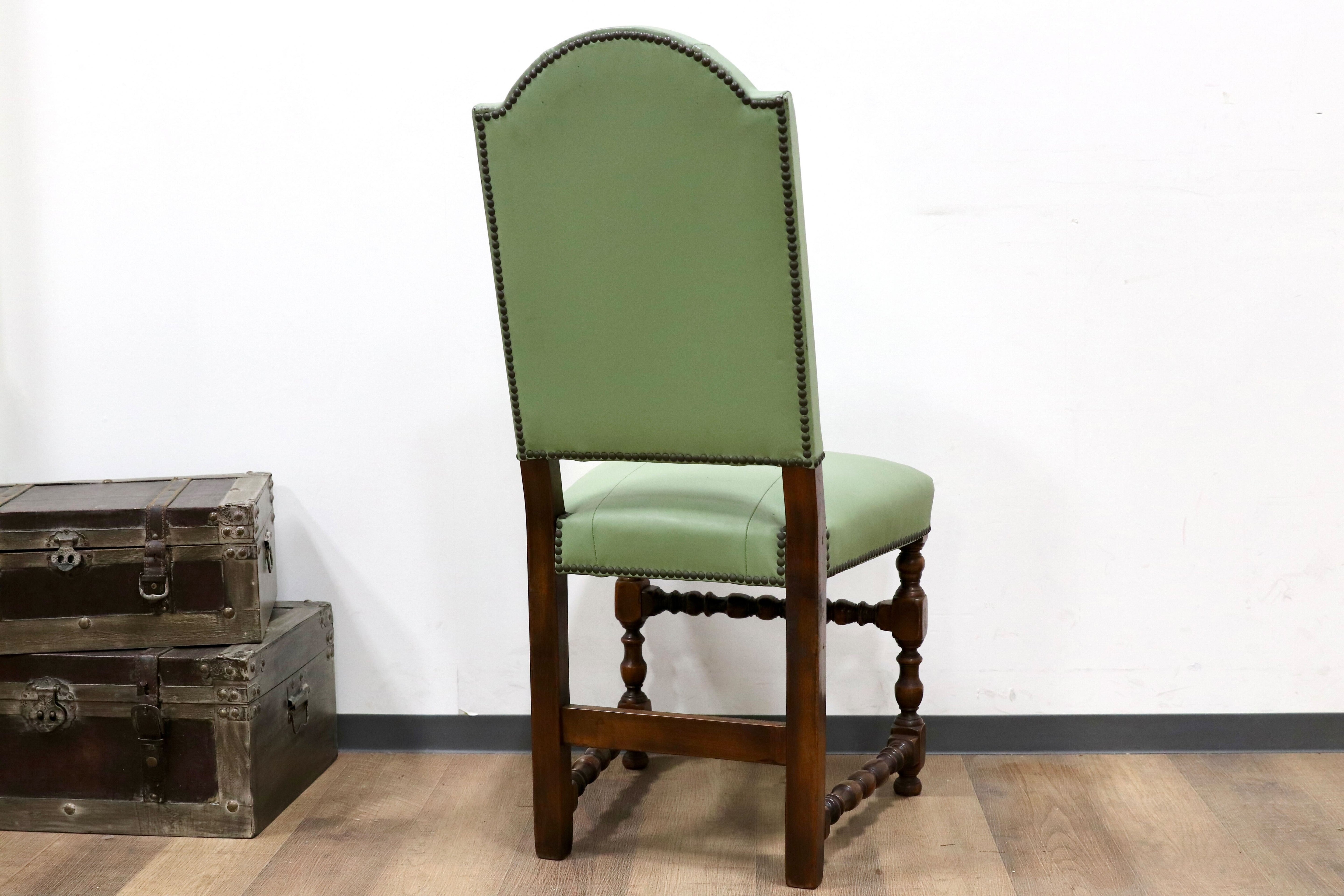 GMGH476A○VARO.S.A. VALENTI / バロッサバレンティ スペイン最高峰 ダイニングチェア 椅子 本革 IDC大塚家具 約19万 稀少 ヴィンテージ