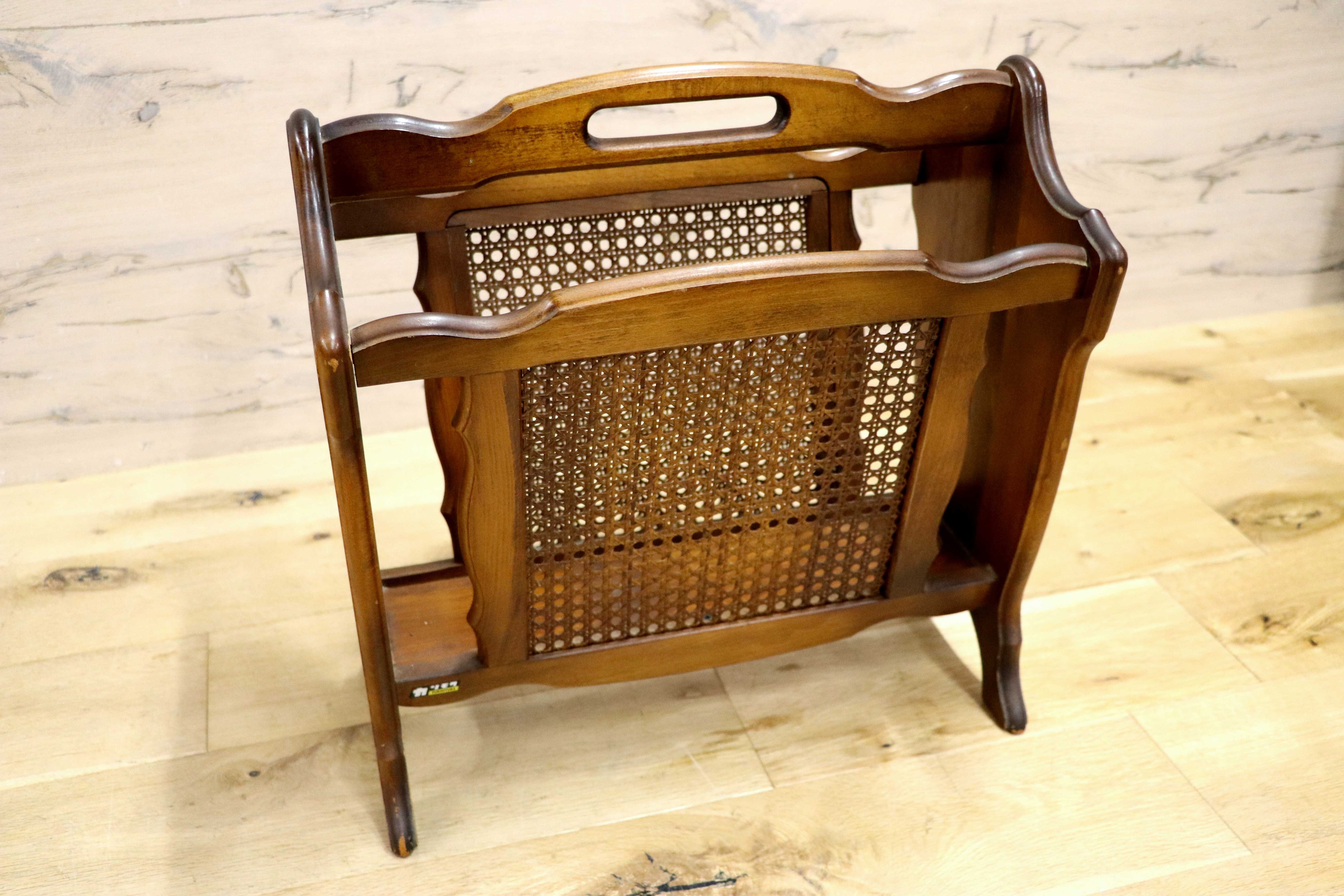 GMIH283○karimoku / カリモク コロニアル マガジンラック ブックスタンド 本棚 棚 シェルフ レトロ アンティーク インテリア スリッパ