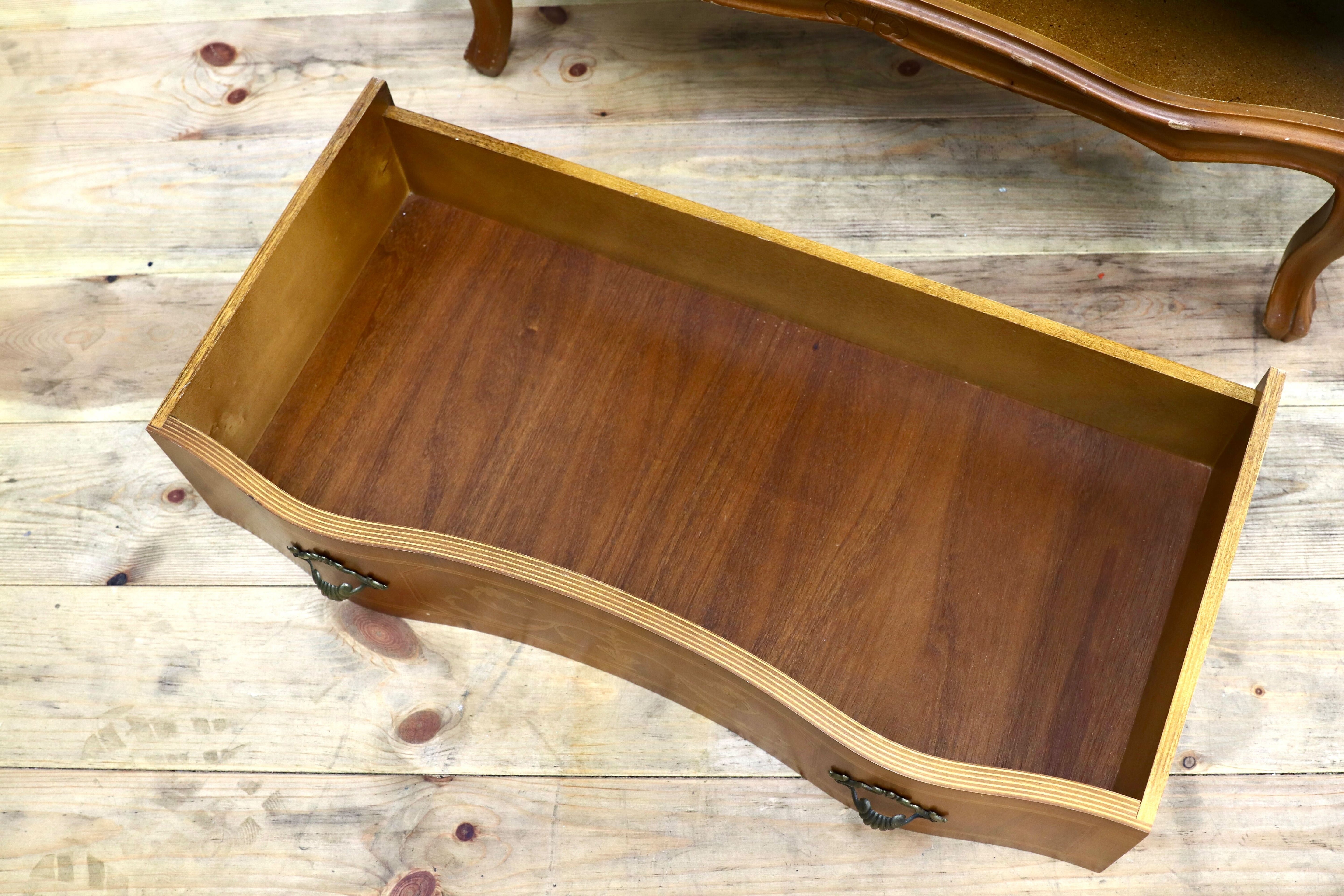 GMIK515○イタリア製 トールチェスト 引出し収納家具 象嵌細工 クラシック アンティーク 家具