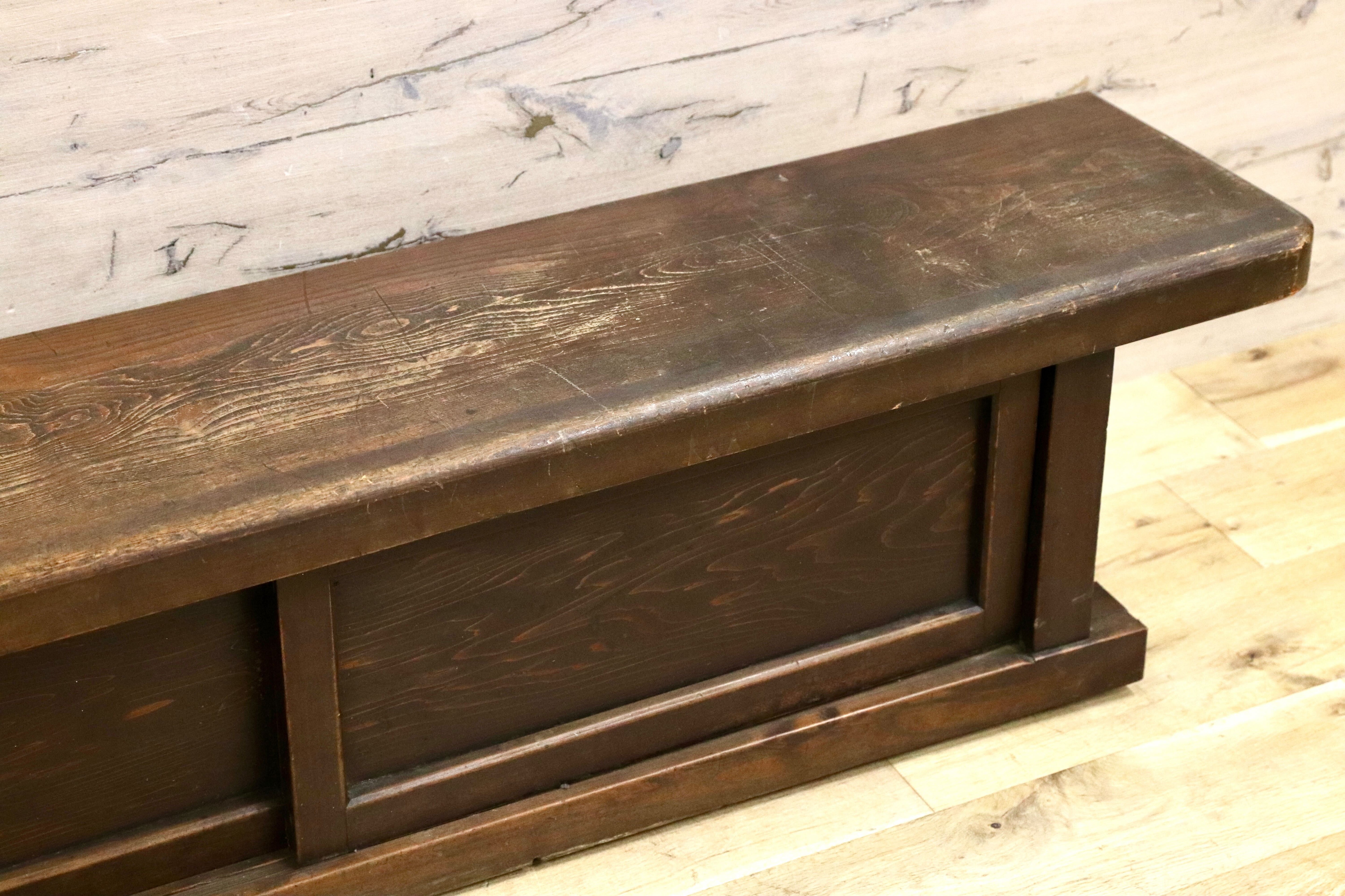 GMHS557○和製ヴィンテージ 置床 サイドボード ローボード 飾り台 和室 座敷 アンティーク 和家具 特大サイズ ※発送不可