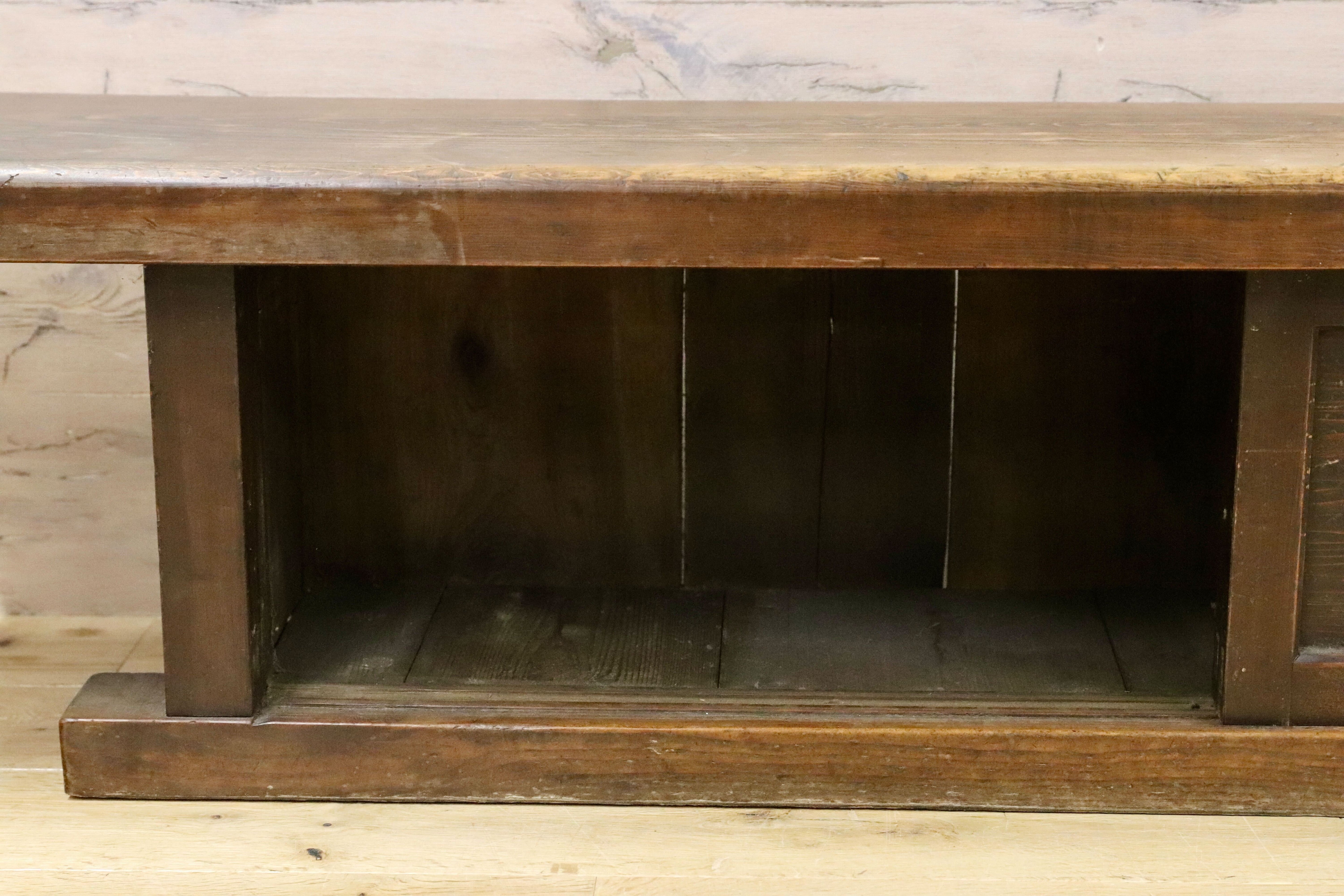 GMHS557○和製ヴィンテージ 置床 サイドボード ローボード 飾り台 和室 座敷 アンティーク 和家具 特大サイズ ※発送不可