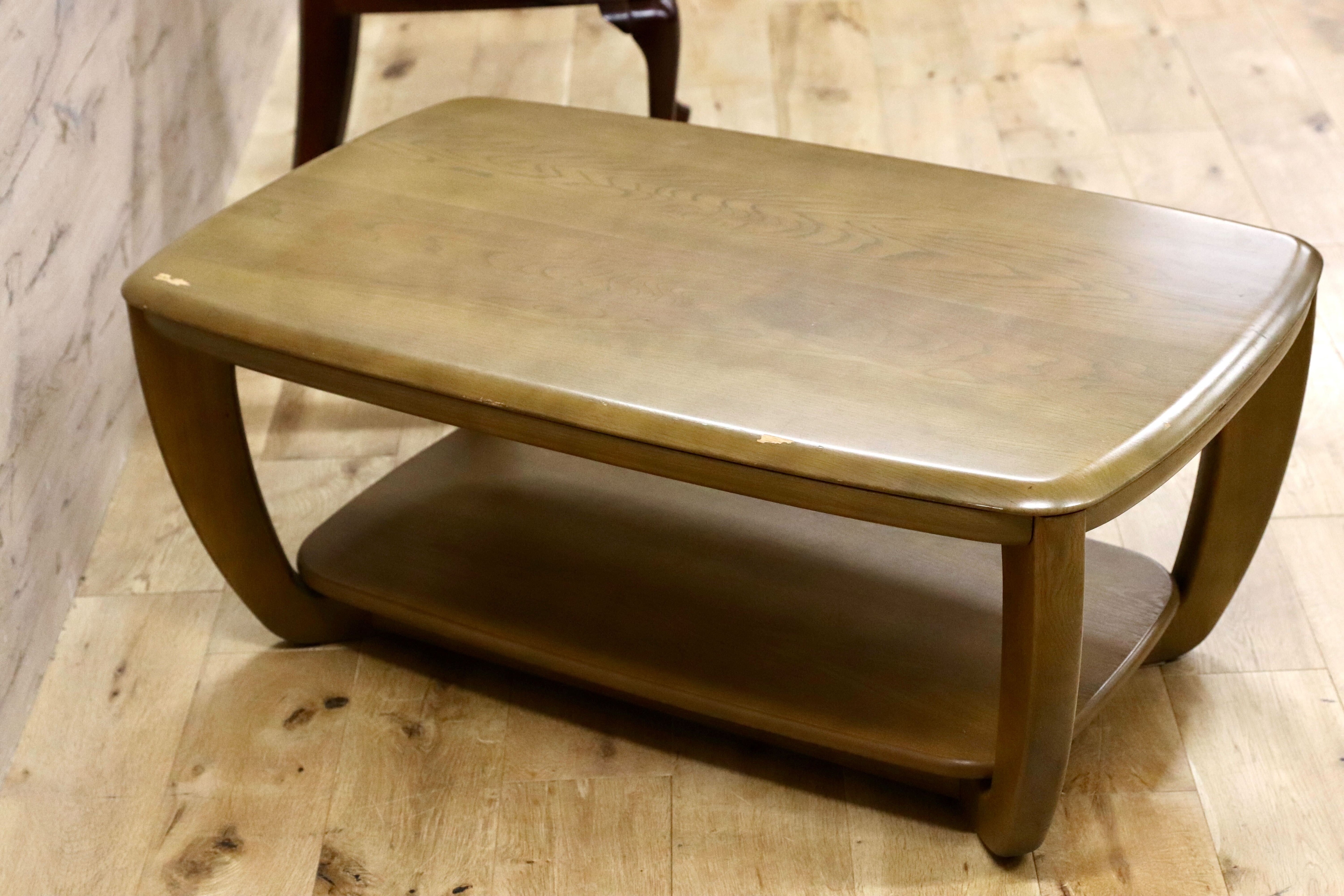 GMGH104○karimoku / カリモク センターテーブル リビングテーブル 楢材 応接 机 オールド クラシック レトロ