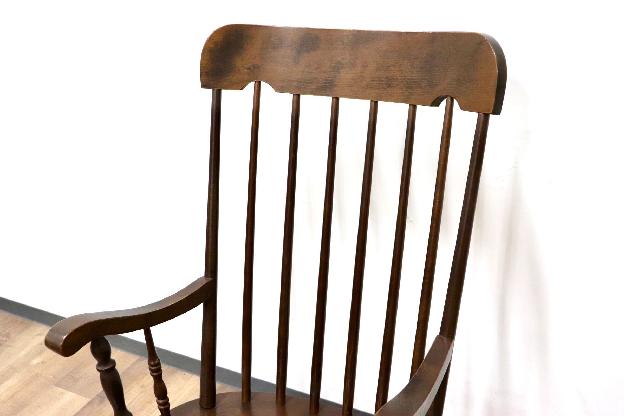 GMGH392○飛騨家具 ロッキングチェア 揺り椅子 古民家 レトロ アンティーク カントリー ノスタルジック 検)柏木工 飛騨産業