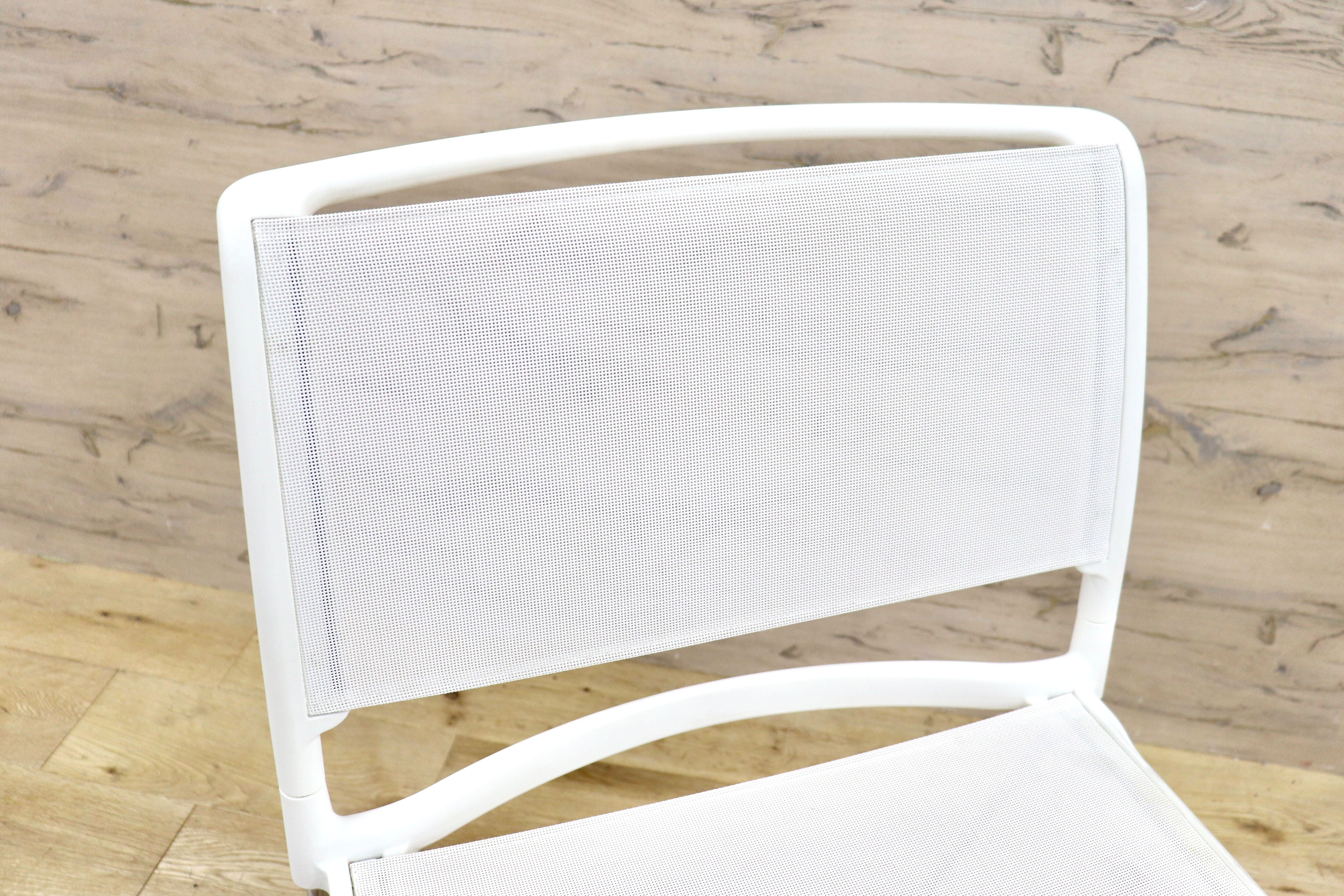 GMHF41A○wilkhahn / ウィルクハーン 230 range alineダイニングチェア 椅子 2脚セット スタッキング ホワイト メッシュ 16.4万