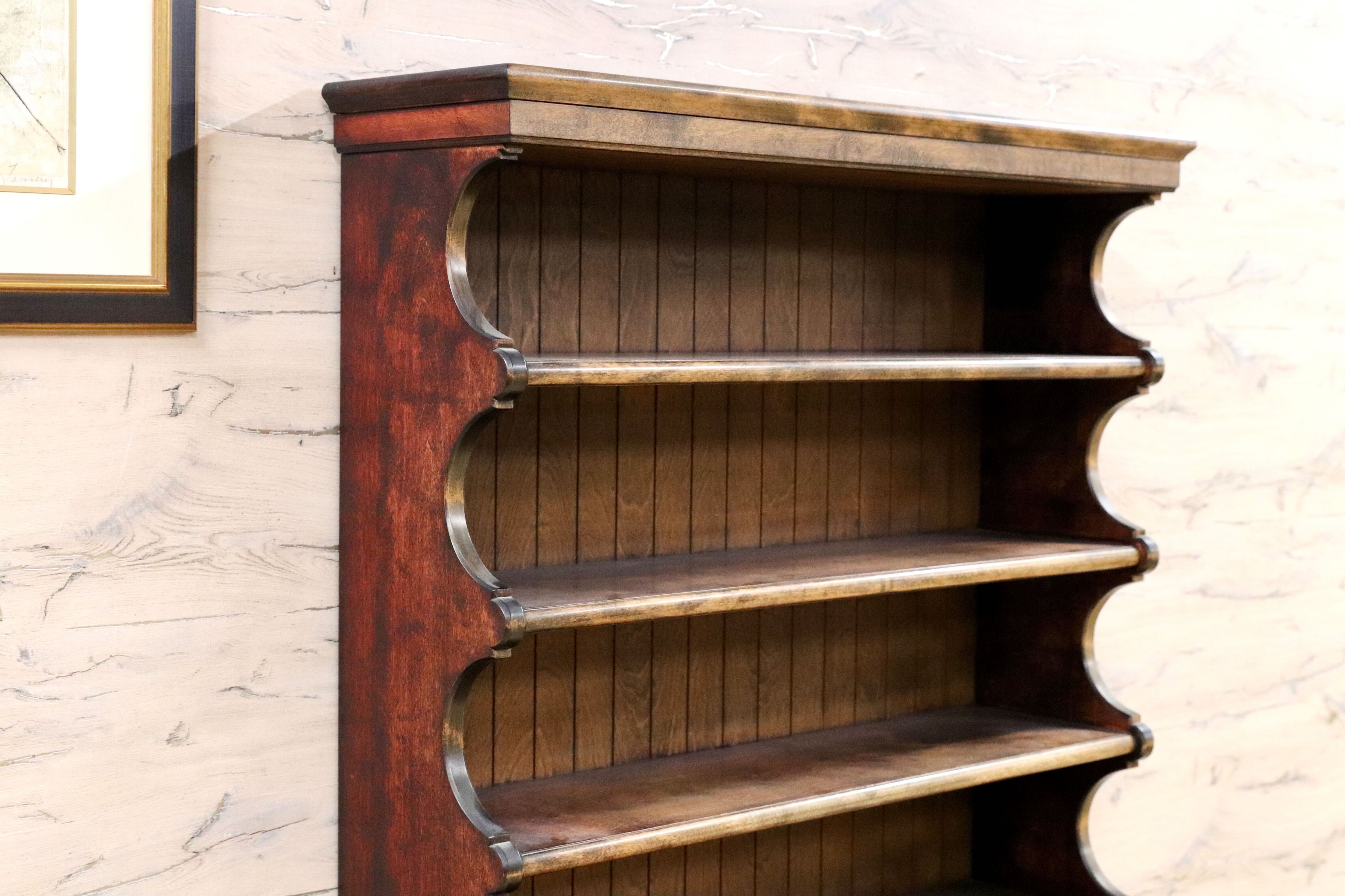 GMHK818○九州民芸家具 カップボード キャビネット シェルフ ミズメザクラ無垢材 和家具 レトロ 希少 ヴィンテージ 検)松本民芸家具