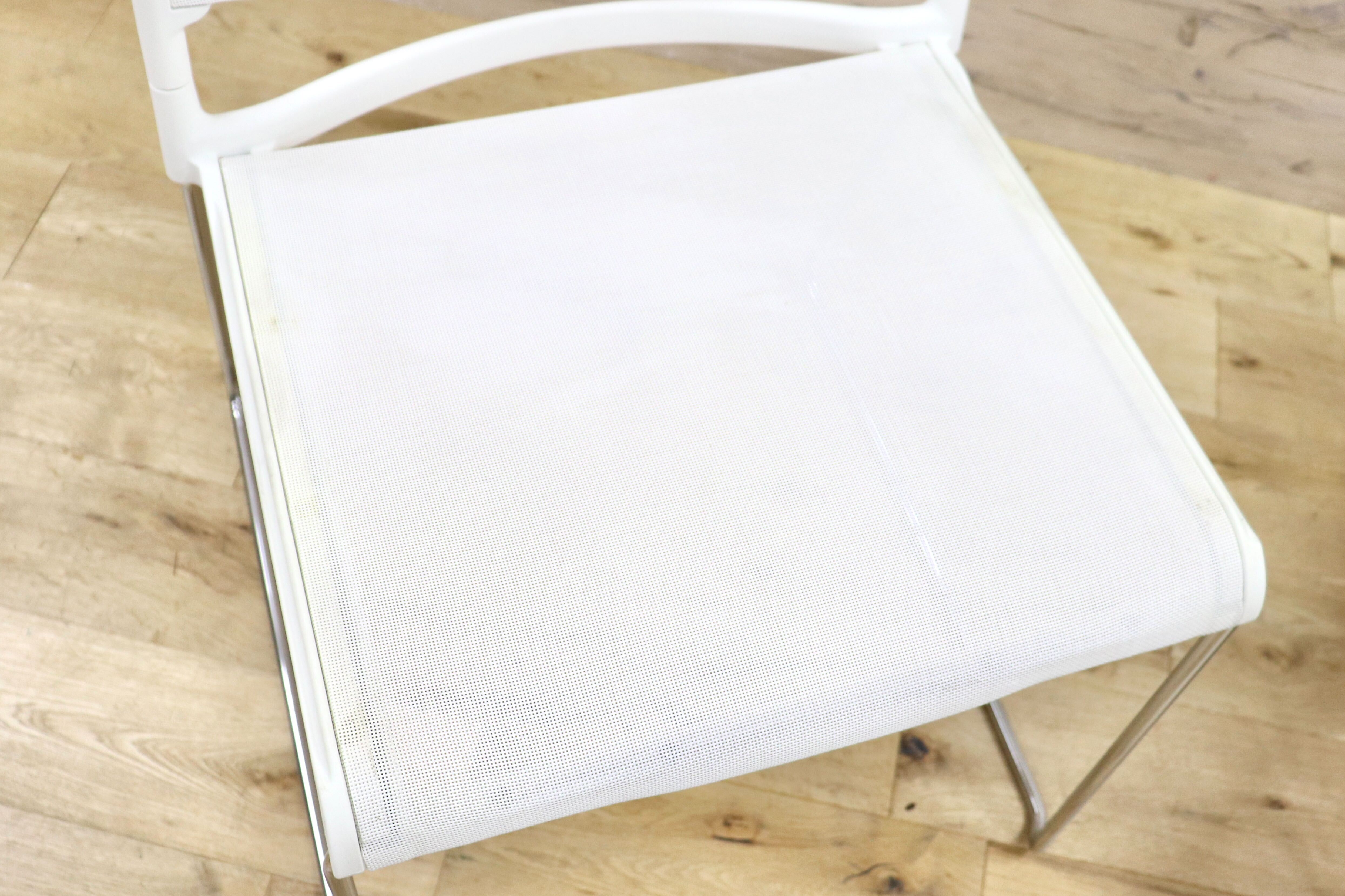 GMHF41A○wilkhahn / ウィルクハーン 230 range alineダイニングチェア 椅子 2脚セット スタッキング ホワイト メッシュ 16.4万