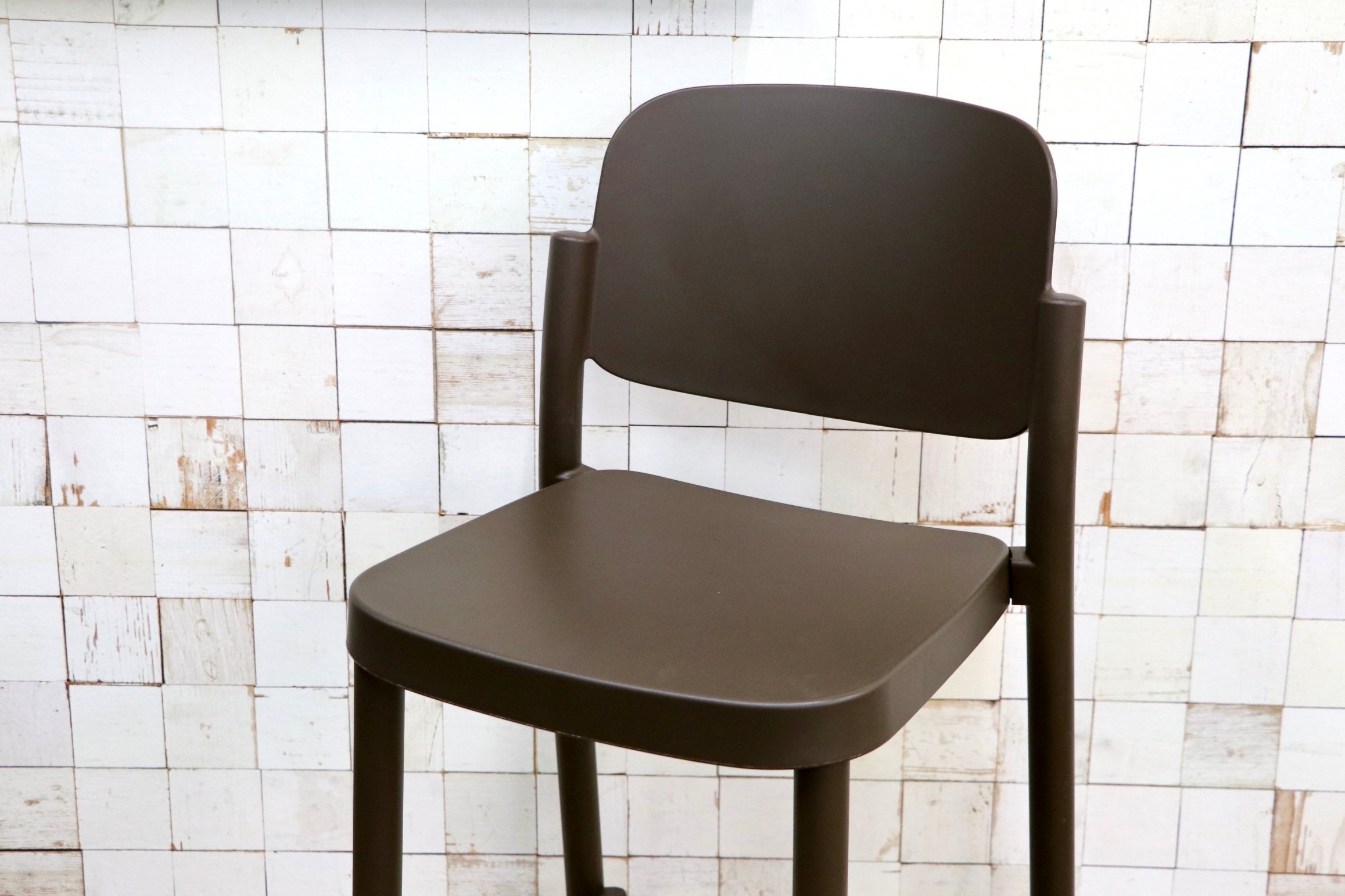 GMJS236A〇colos PIAZZA ハイチェア カウンターチェア バーチェア イタリア製 ブラウン 定価7.7万 展示品