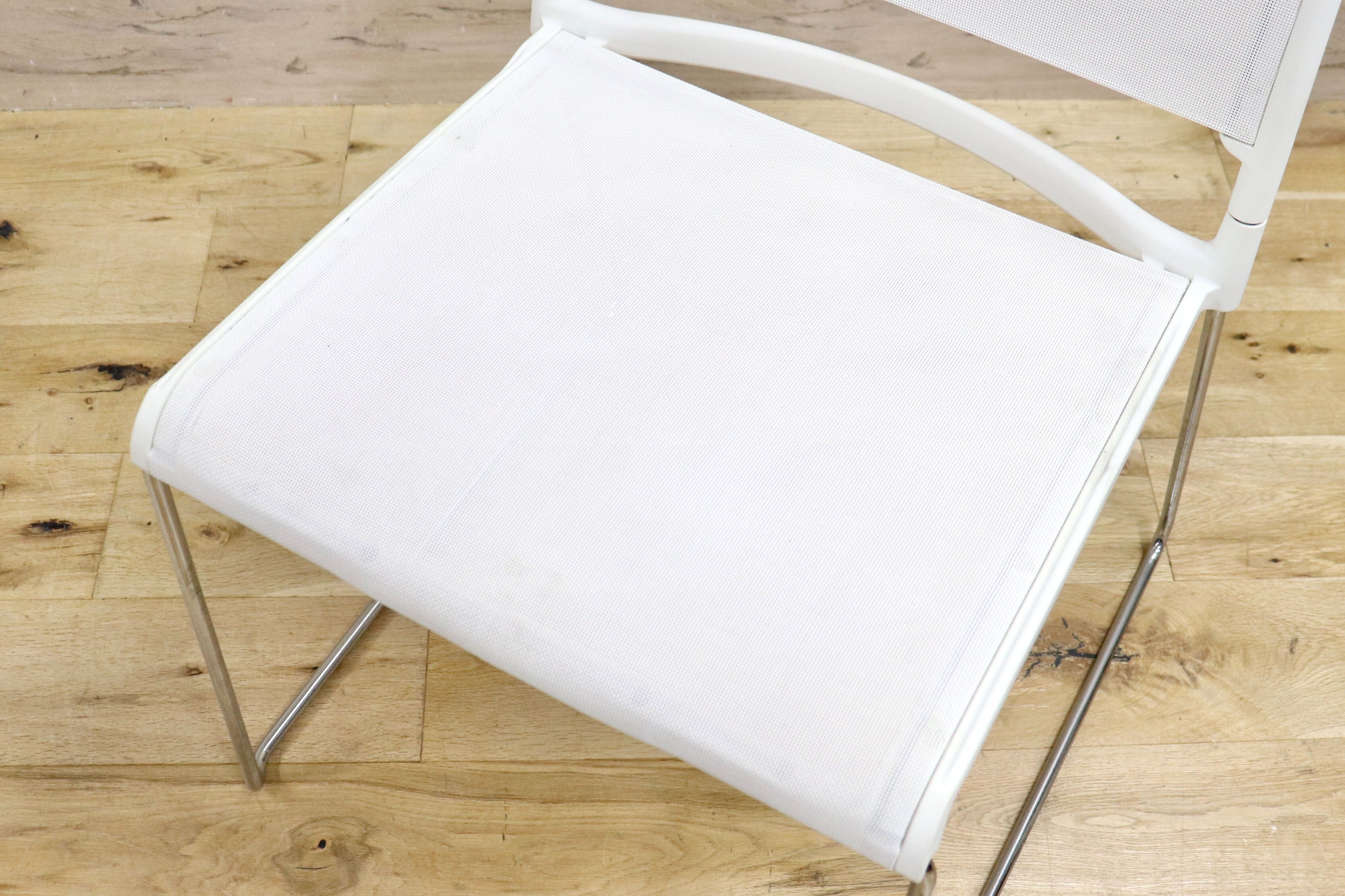 GMHF41A○wilkhahn / ウィルクハーン 230 range alineダイニングチェア 椅子 2脚セット スタッキング ホワイト メッシュ 16.4万