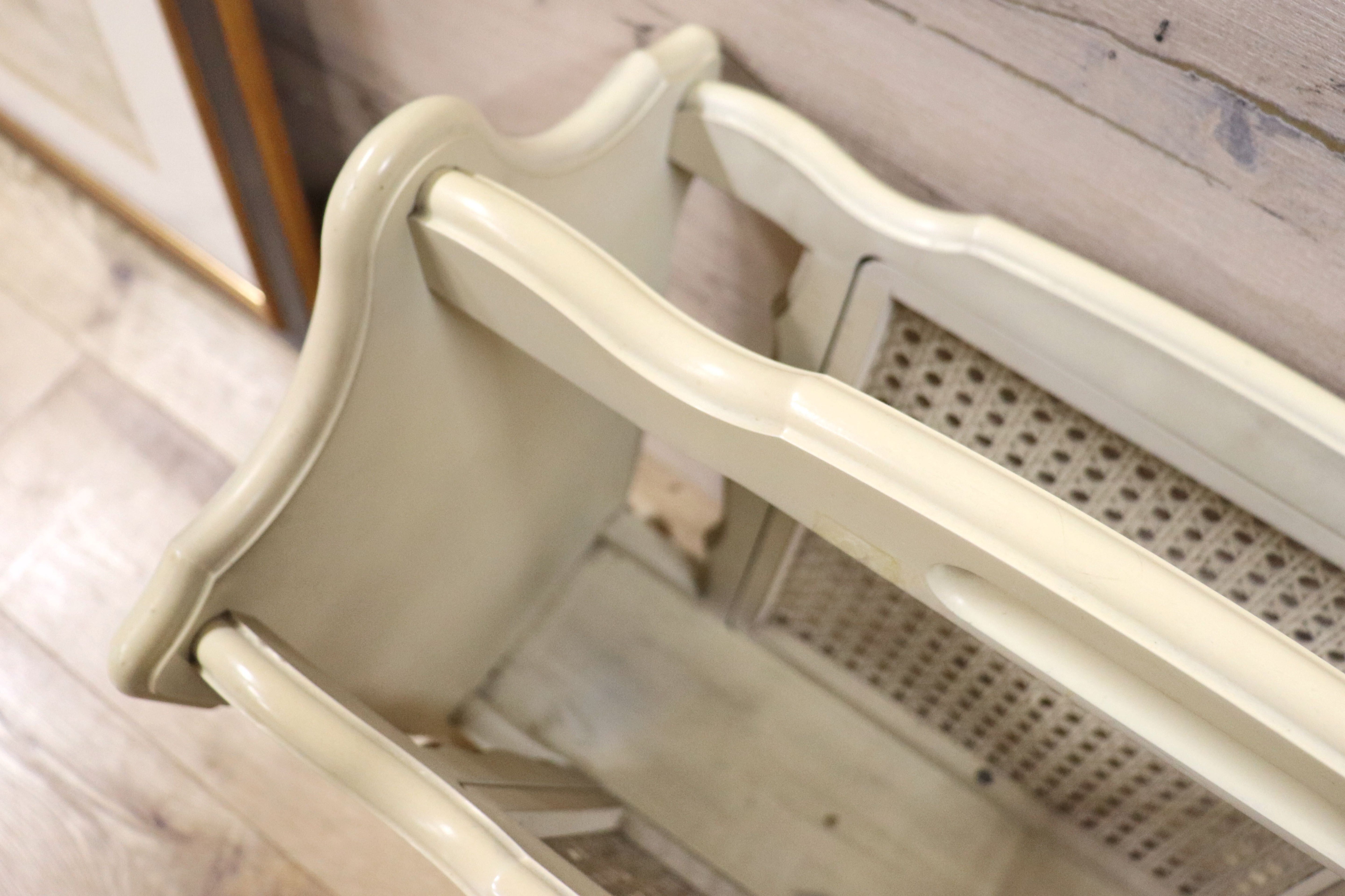 GMGT100○karimoku / カリモク マガジンラック ペーパースタンド スリッパラック ラタン オールド ヴィンテージ