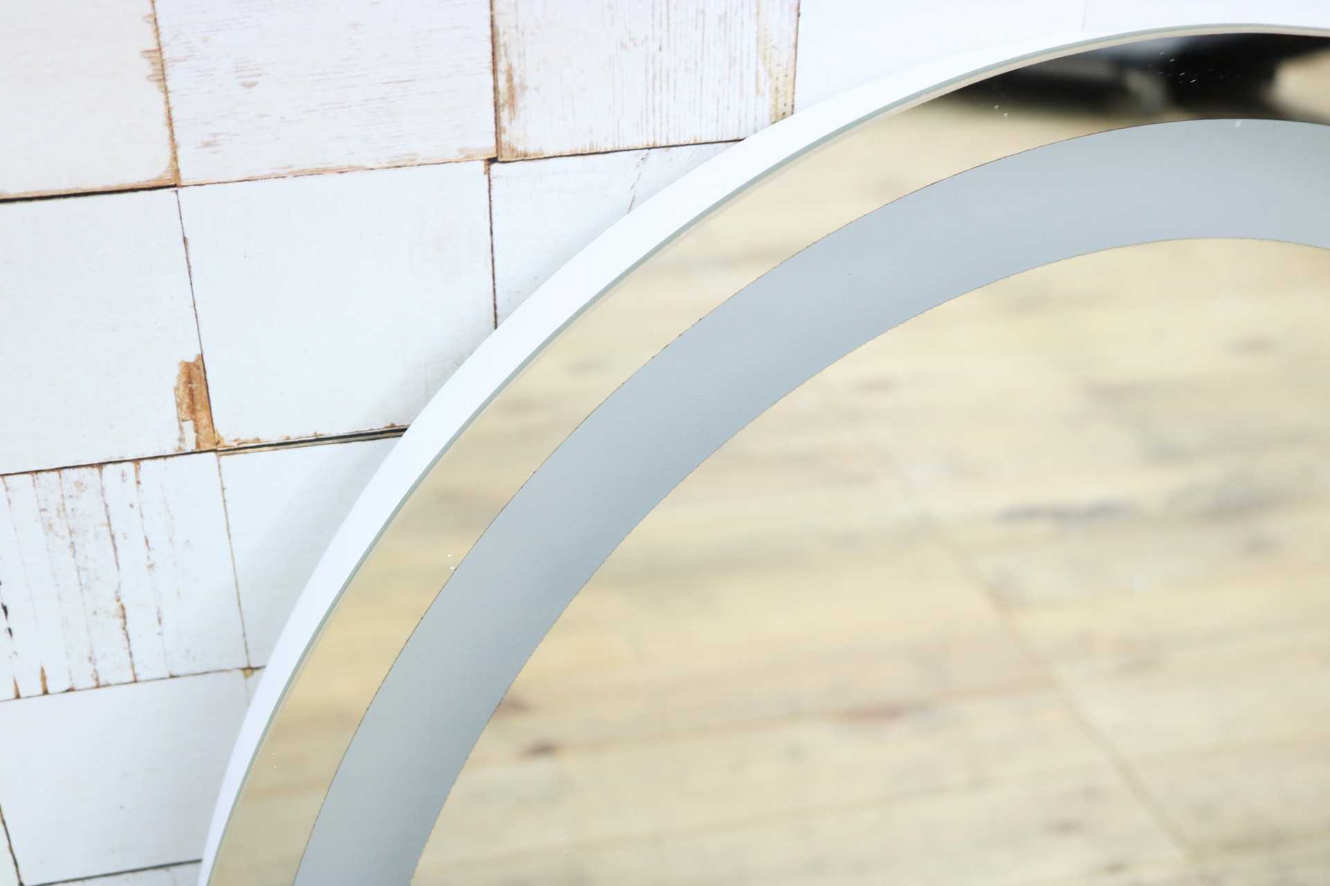 GMIK747J◯ウォールミラー 壁掛け鏡 壁掛けミラー 立て掛けミラー オーバルミラー 楕円形 フレームレス 店舗什器 モダン 未使用