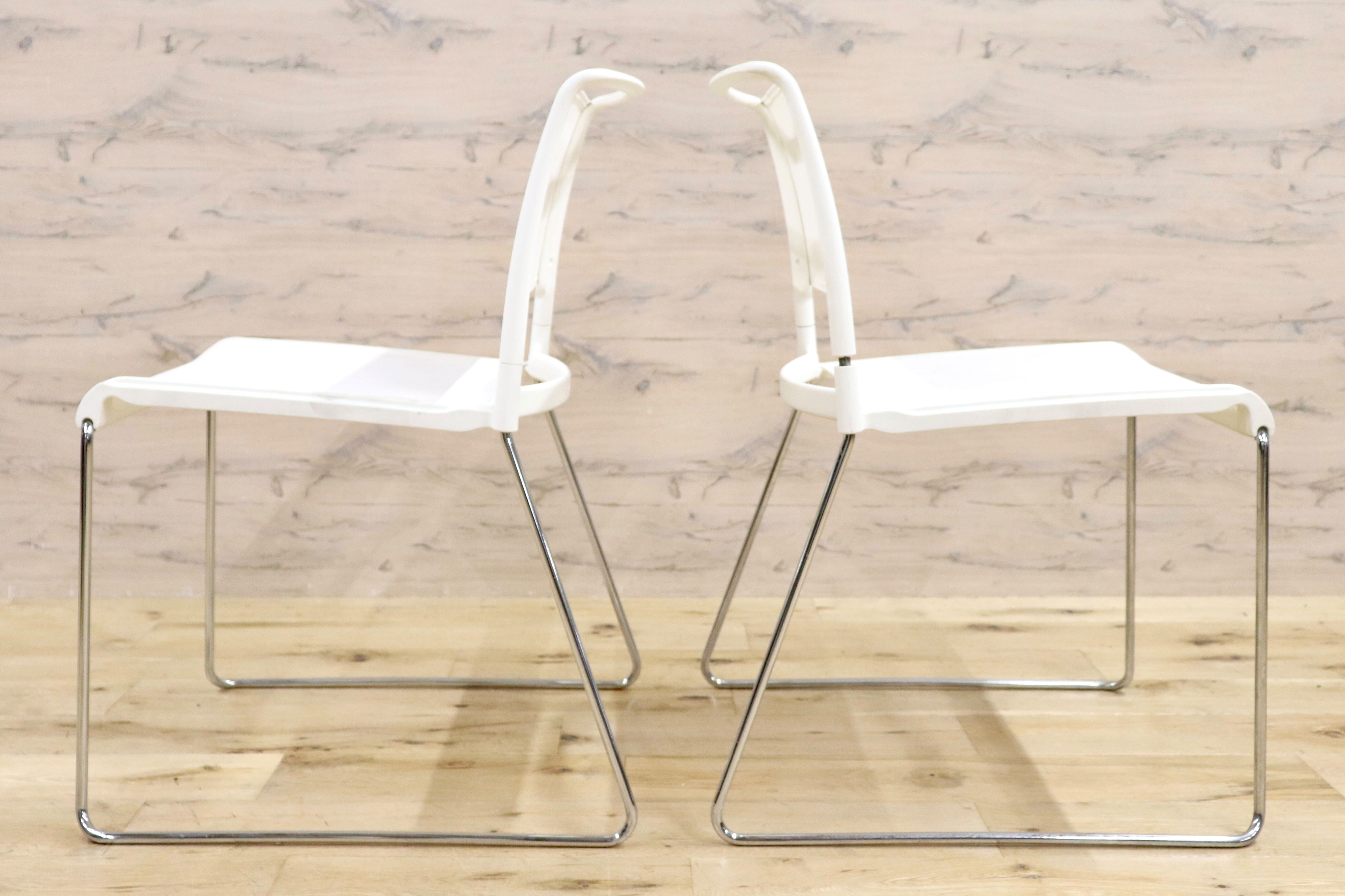 GMHF41A○wilkhahn / ウィルクハーン 230 range alineダイニングチェア 椅子 2脚セット スタッキング ホワイト メッシュ 16.4万