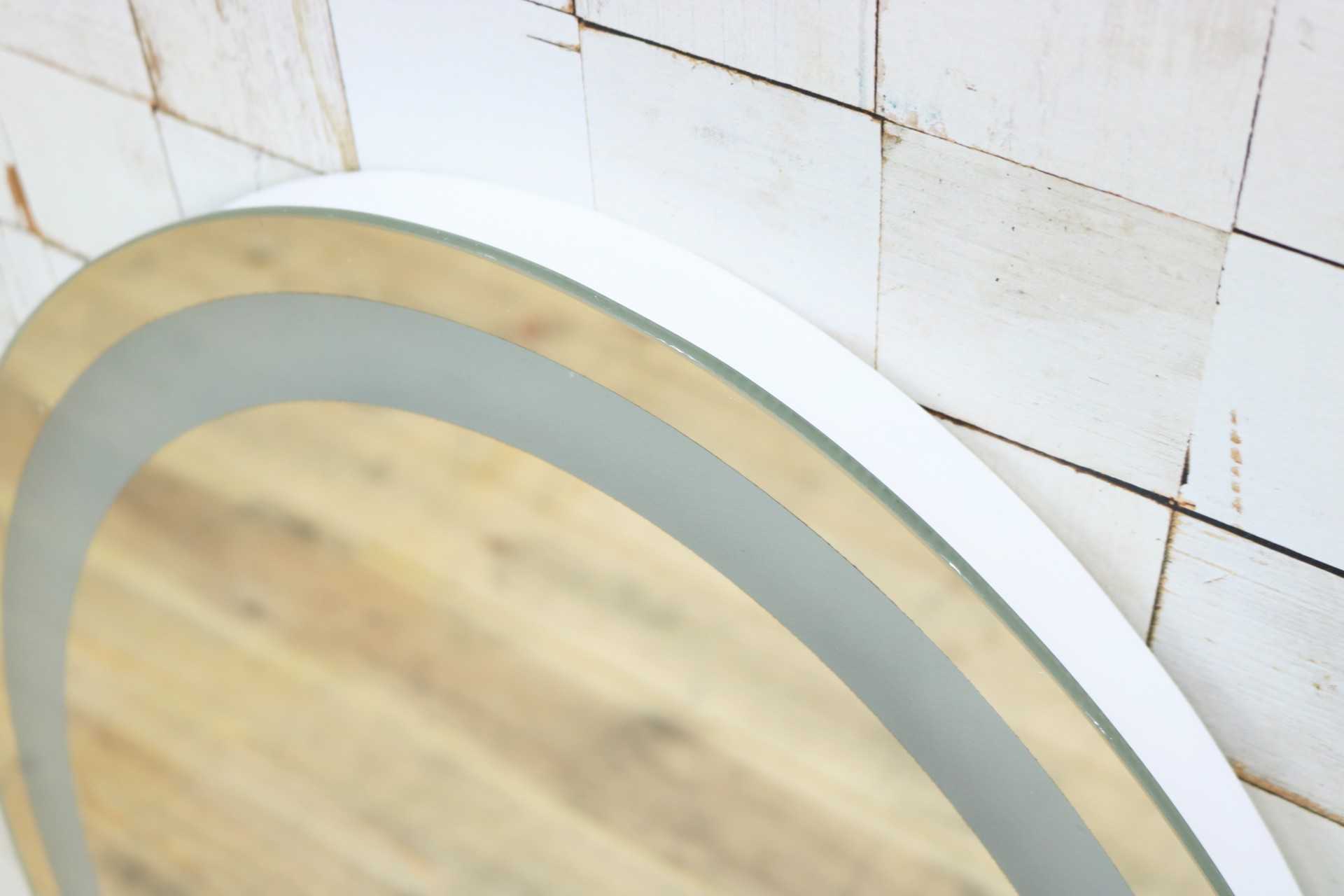 GMIK747J◯ウォールミラー 壁掛け鏡 壁掛けミラー 立て掛けミラー オーバルミラー 楕円形 フレームレス 店舗什器 モダン 未使用