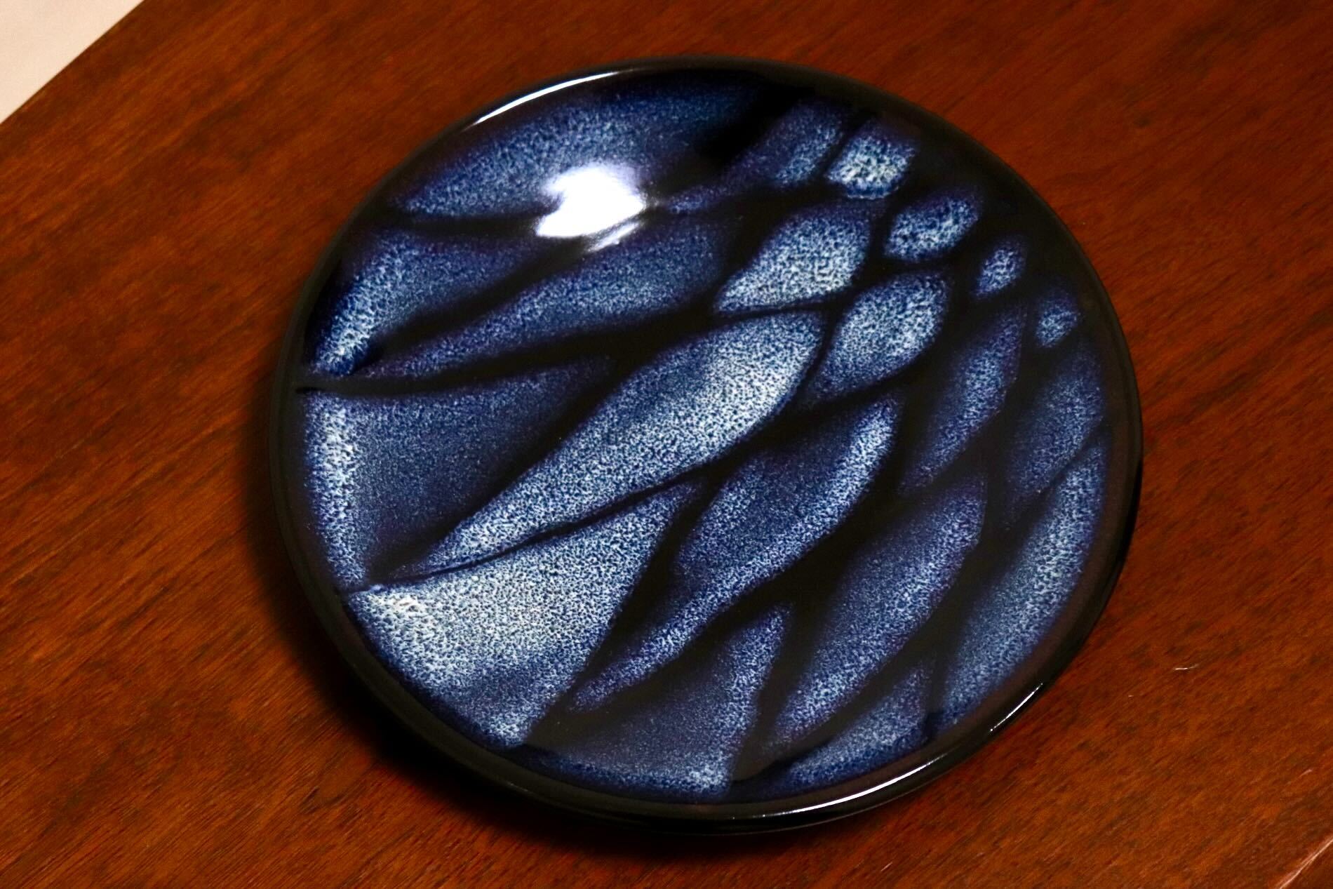 GMIO328B○陶勝窯 丹波焼 網目皿6寸 市野勝 市野勝磯 陶器 工芸品 丹波篠山 未使用