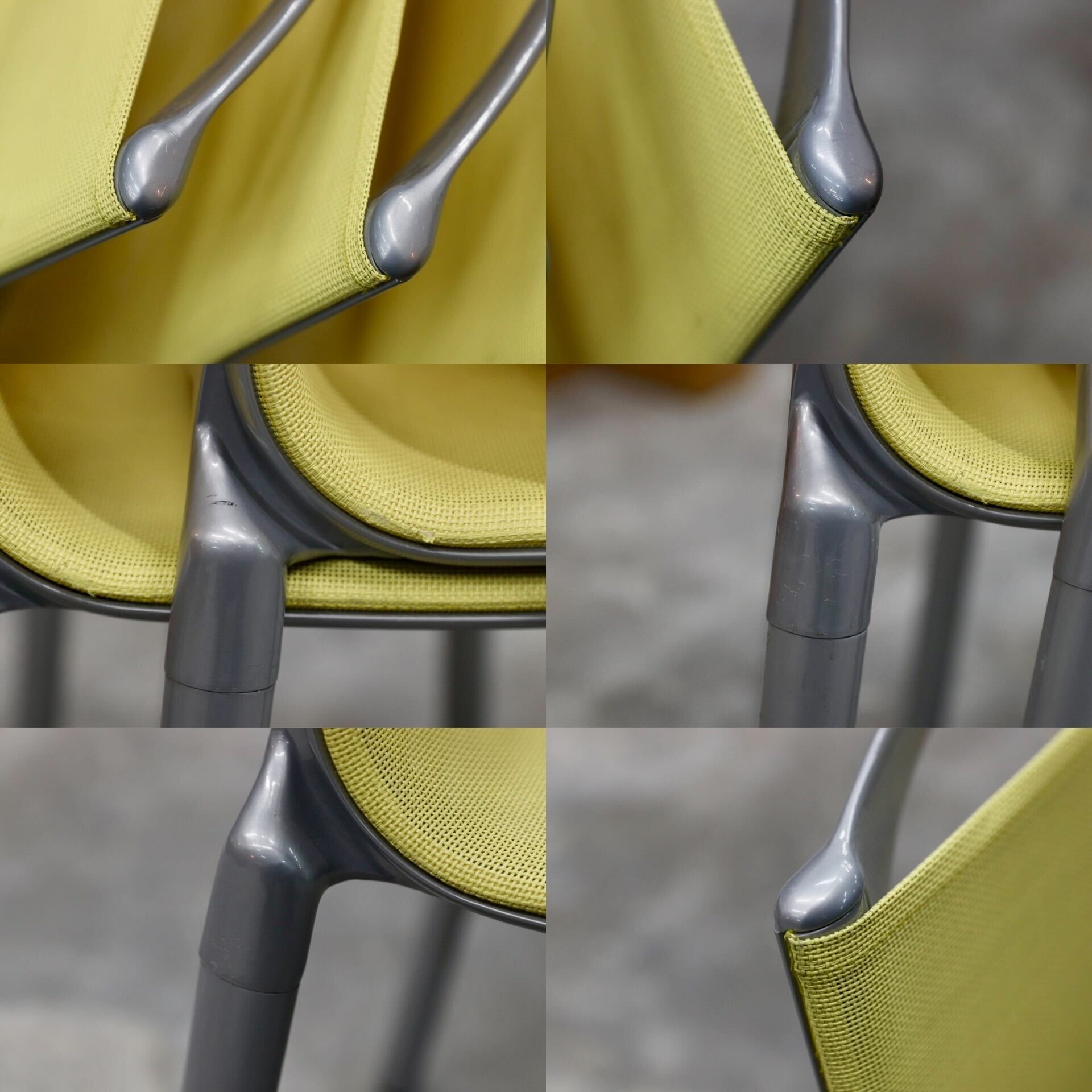 GMHS488○Alias / アリアス cassina ixc カッシーナイクスシー取扱い アルベルトメダ ダイニングチェア 椅子 4脚セット 約32万 展示品