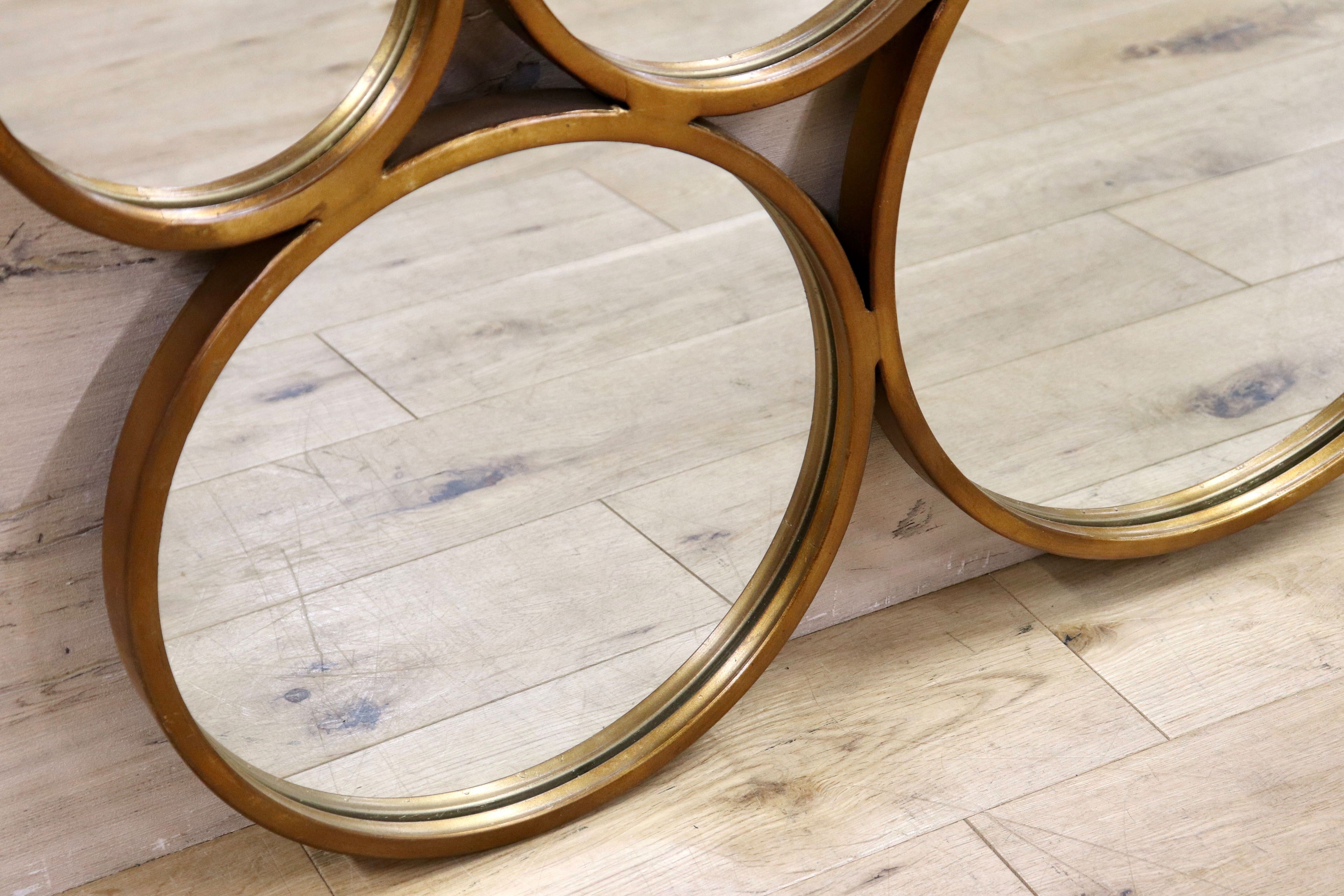 GMIS204○UTTERMOST ウォールミラー 壁掛けミラー 鏡 ゴールド インテリア モダン