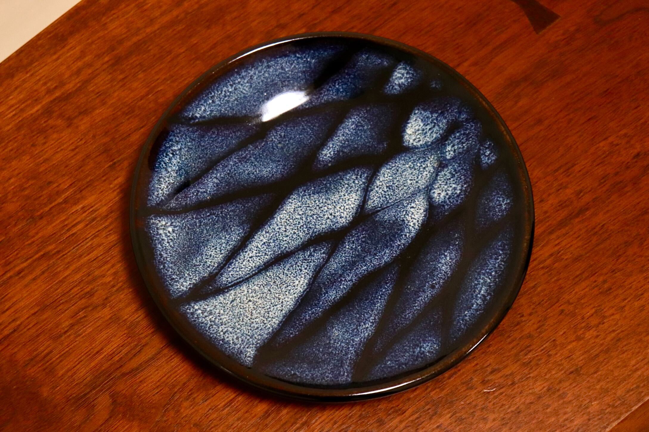 GMIO328C○陶勝窯 丹波焼 網目皿6寸 市野勝 市野勝磯 陶器 工芸品 丹波篠山 未使用