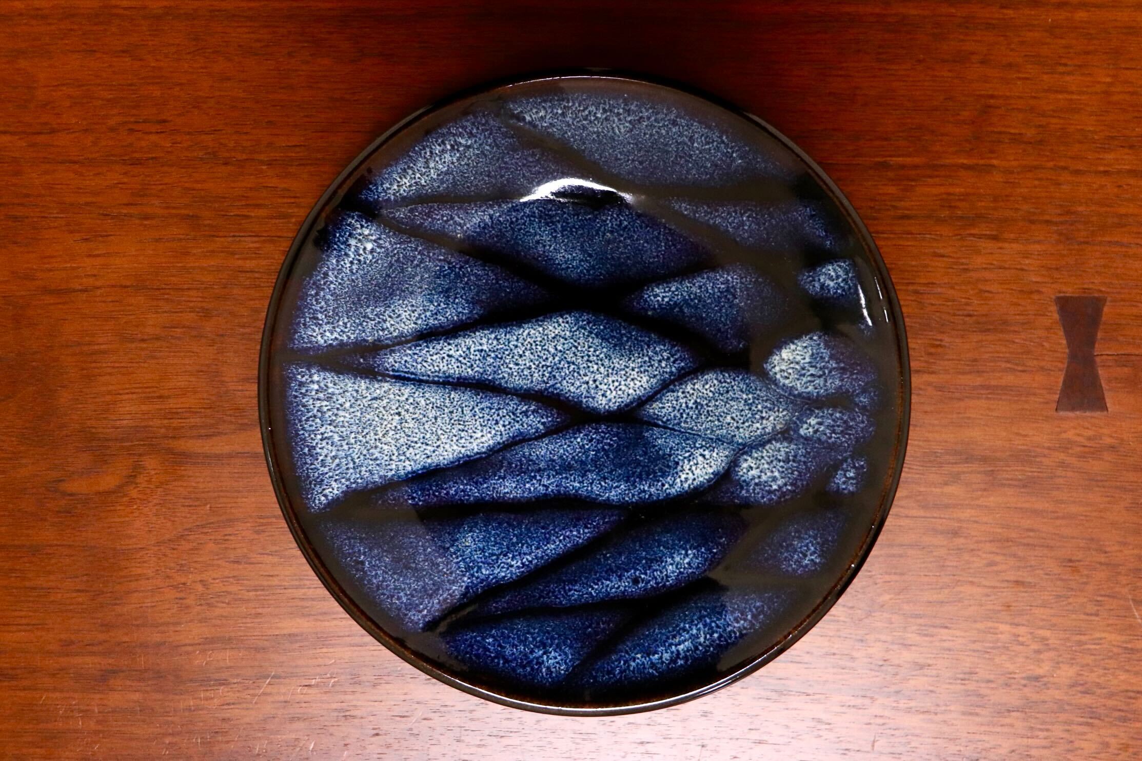 GMIO328C○陶勝窯 丹波焼 網目皿6寸 市野勝 市野勝磯 陶器 工芸品 丹波篠山 未使用