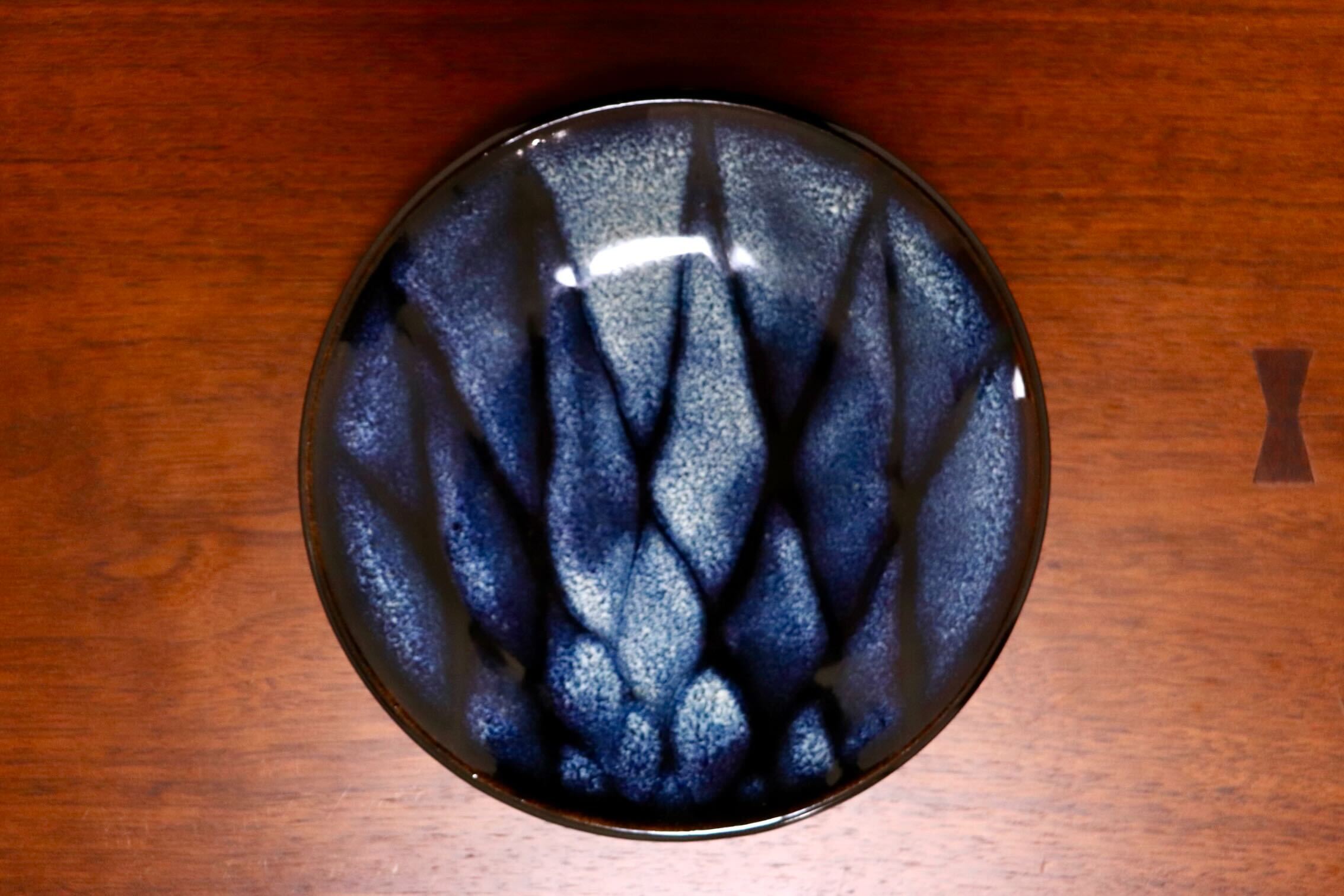 GMIO328C○陶勝窯 丹波焼 網目皿6寸 市野勝 市野勝磯 陶器 工芸品 丹波篠山 未使用