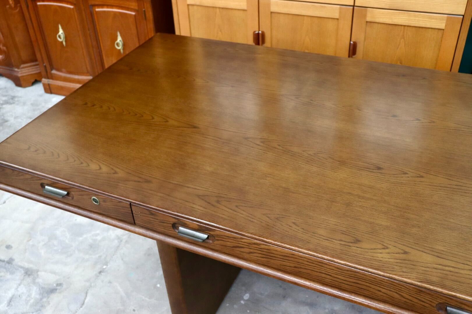 GMIK2○karimoku / カリモク SS8018 役員デスク 書斎机 プレジデントデスク 作業デスク 社長机 定価約32万 国産家具