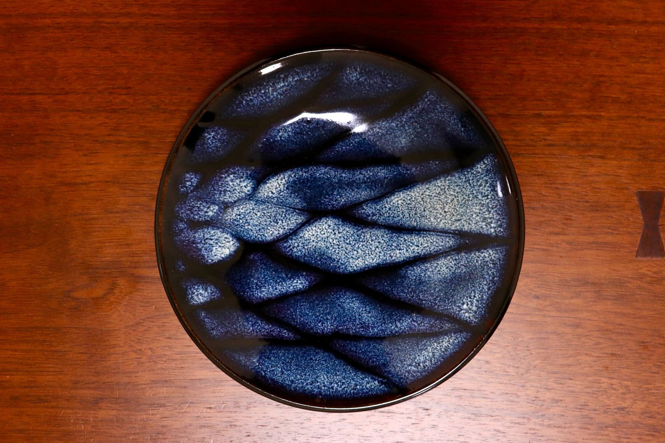 GMIO328C○陶勝窯 丹波焼 網目皿6寸 市野勝 市野勝磯 陶器 工芸品 丹波篠山 未使用