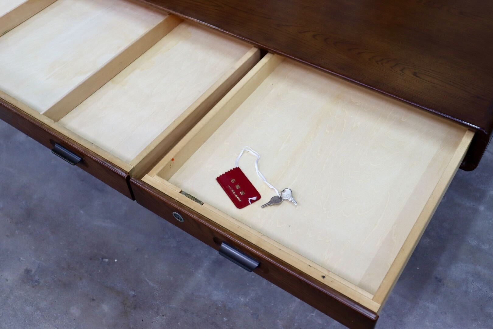 GMIK2○karimoku / カリモク SS8018 役員デスク 書斎机 プレジデントデスク 作業デスク 社長机 定価約32万 国産家具