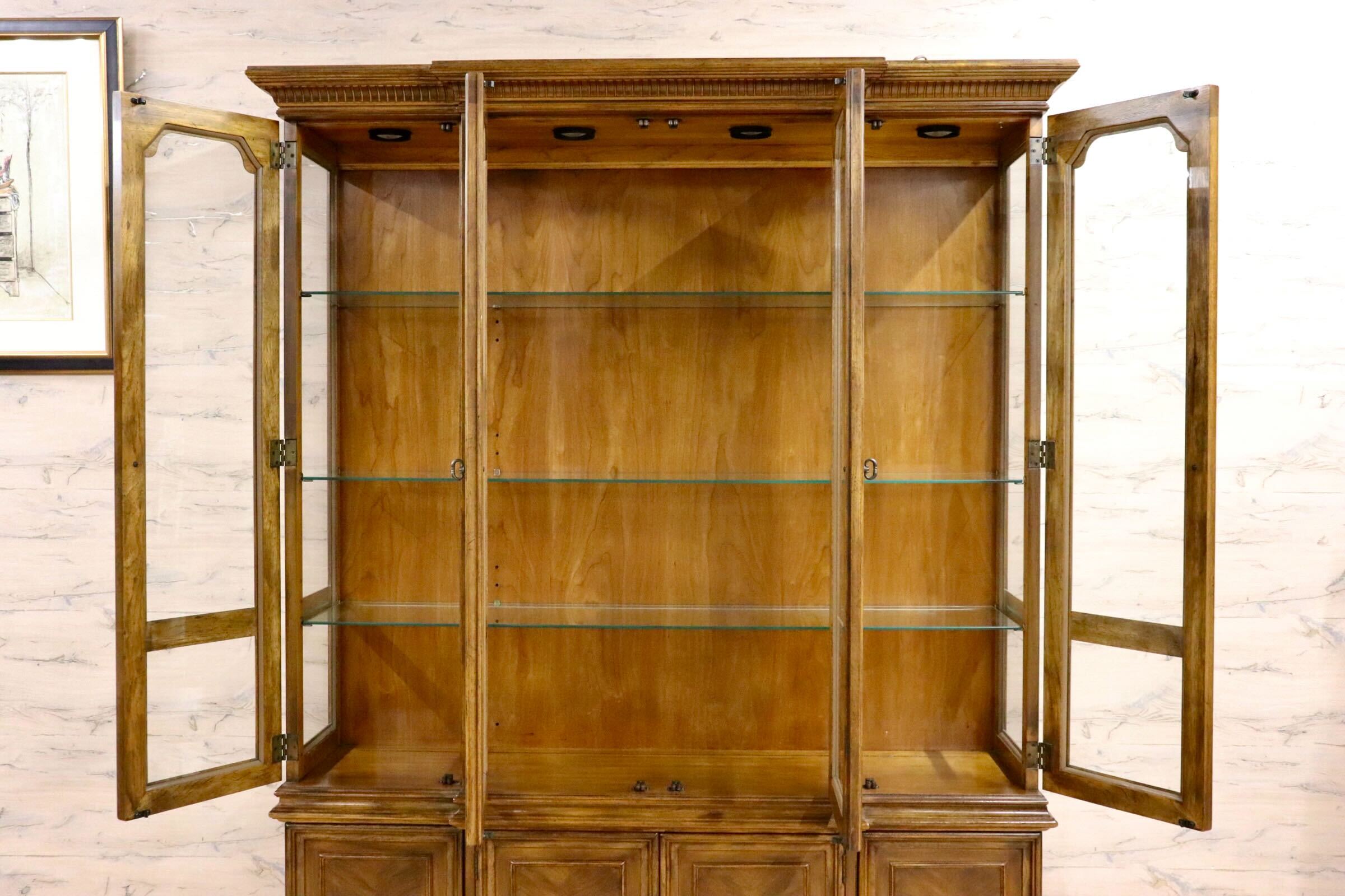 GMHK154○DREXEL HERITAGE / ドレクセルヘリテイジ TRYON MANOR トライオンメナー キャビネット キュリオケース 定価約140万