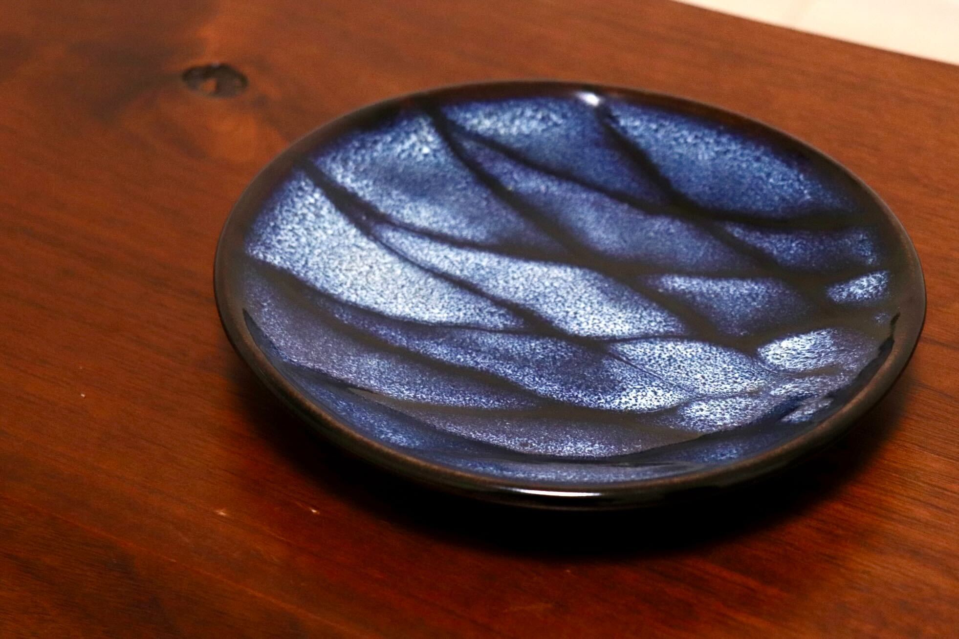 GMIO328C○陶勝窯 丹波焼 網目皿6寸 市野勝 市野勝磯 陶器 工芸品 丹波篠山 未使用