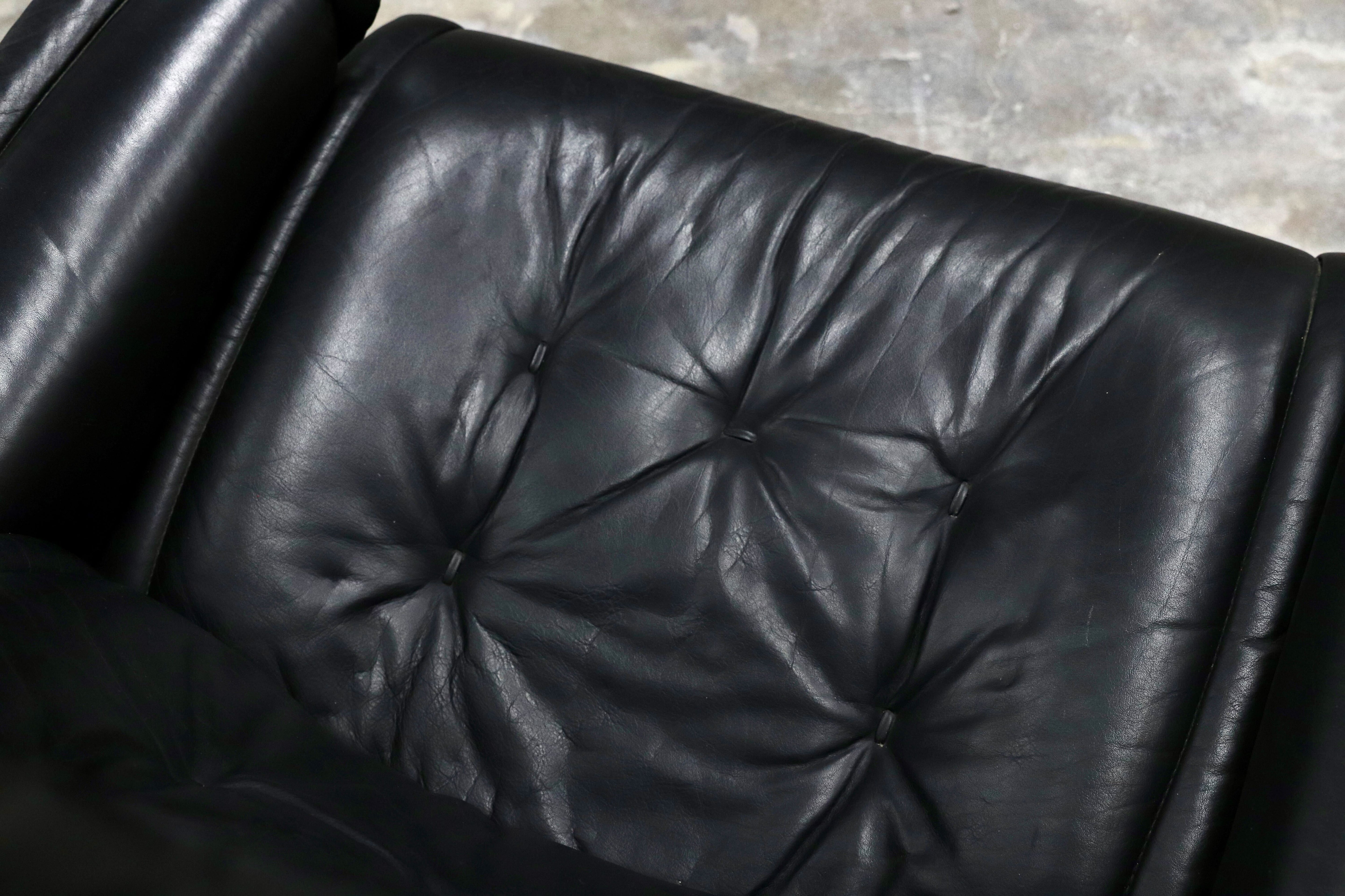 GMIK460○EKORNES / エコーネス ロイヤル ヴィンテージ リクライニングチェア 上位モデル 北欧 ノルウェー シングルソファ ブラック 本革
