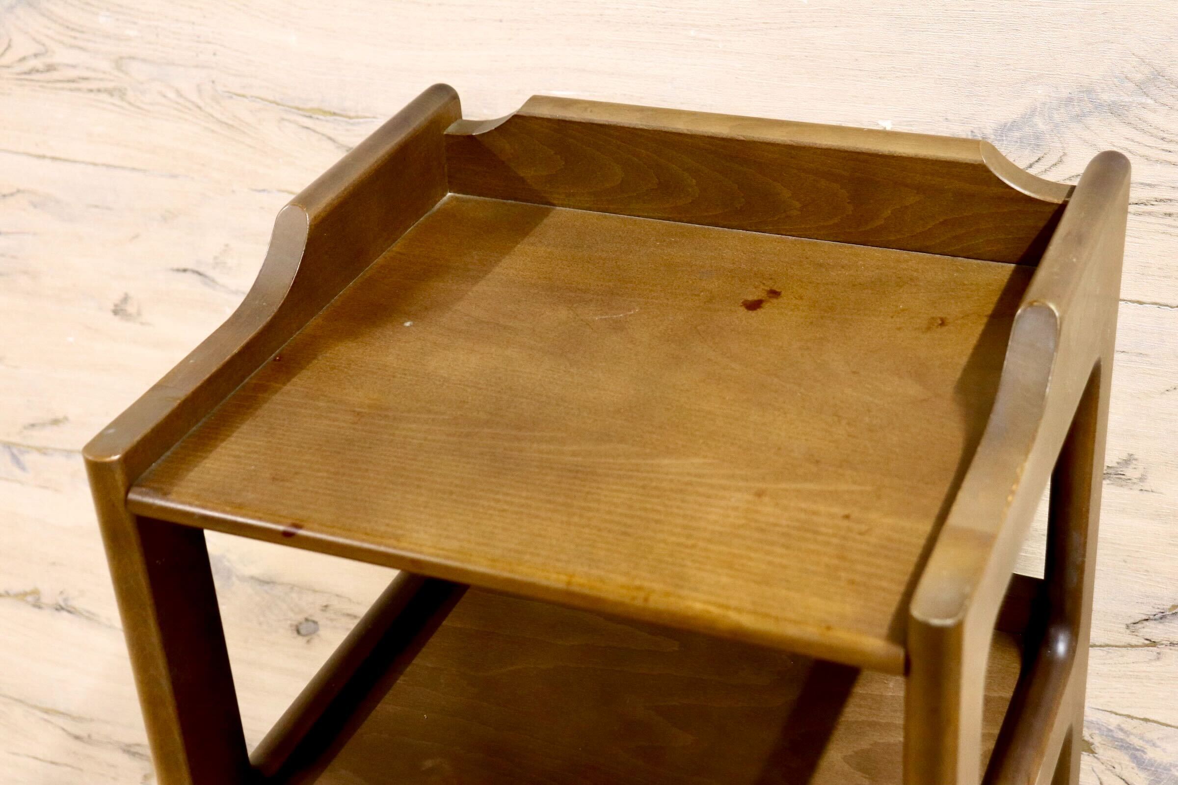 GMIH125○karimoku / カリモク 電話台 FAX台 花台 飾り棚 リビング収納 引出し クラシック レトロ 国産家具