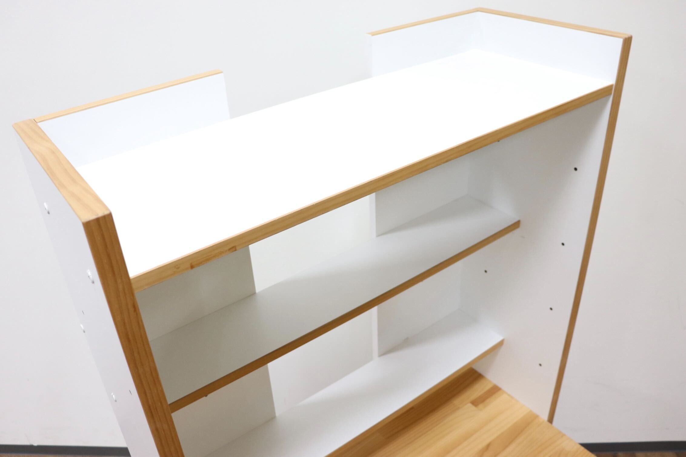 GMGN84○MOMO natural / モモナチュラル PIENI KOTI ピエニコティ 学習机 勉強机 パソコンデスク デスク 本棚 シェルフ パイン材 脇木工