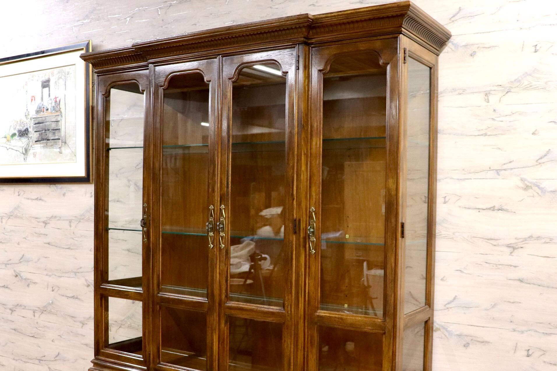 GMHK154○DREXEL HERITAGE / ドレクセルヘリテイジ TRYON MANOR トライオンメナー キャビネット キュリオケース 定価約140万