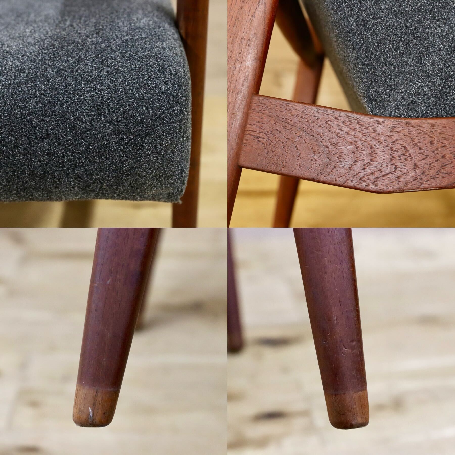 GMFK822B○北欧スタイル ヴィンテージ イージーチェア アームソファ チーク材 60年代 検)天童木工 デンマーク ゲタマ フィンユール