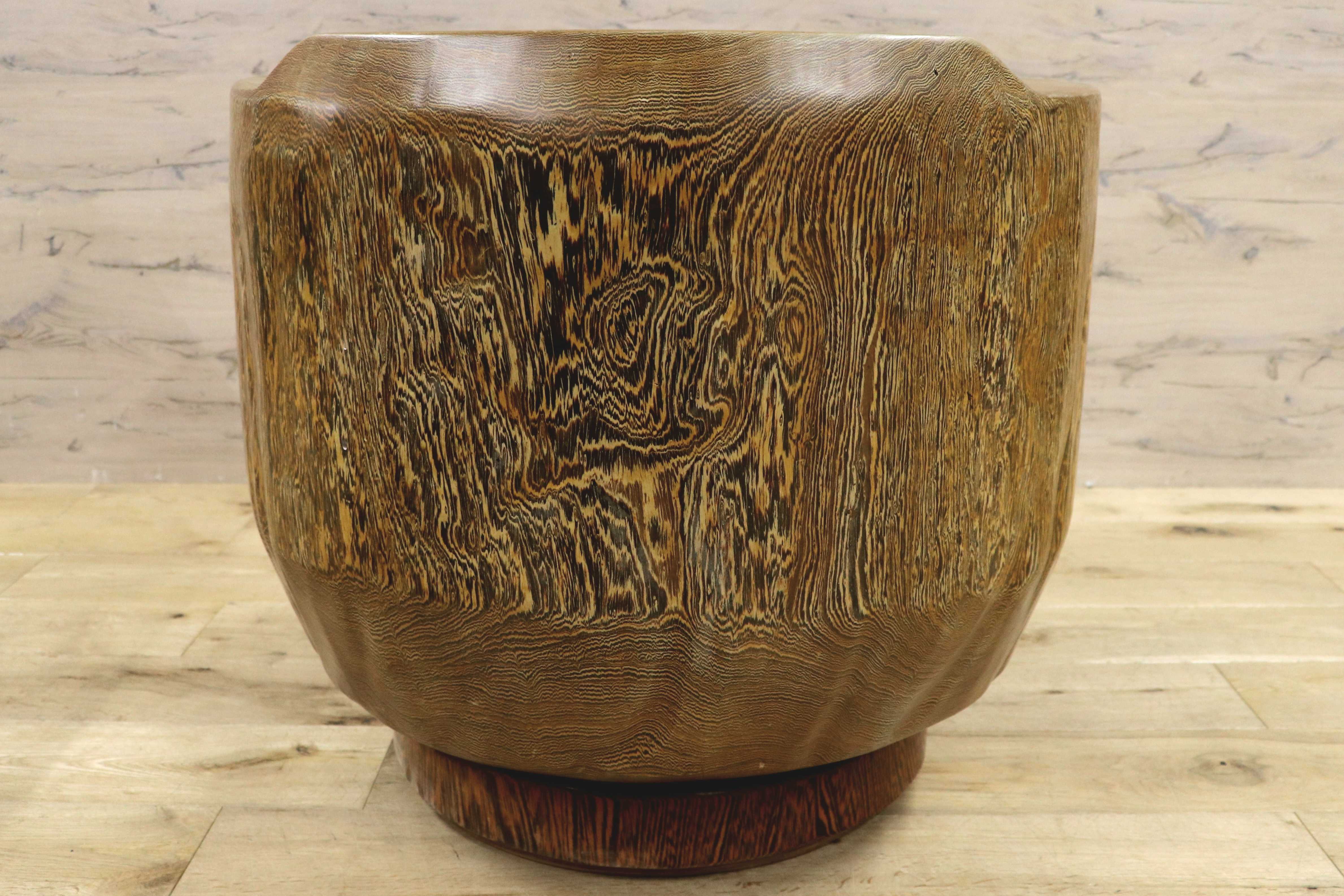 GMIH275D○鉄刀木 夕ガヤサン 大臣椅子 回転椅子 無垢材 応接 ラウンジ 和室 座敷 アンティーク