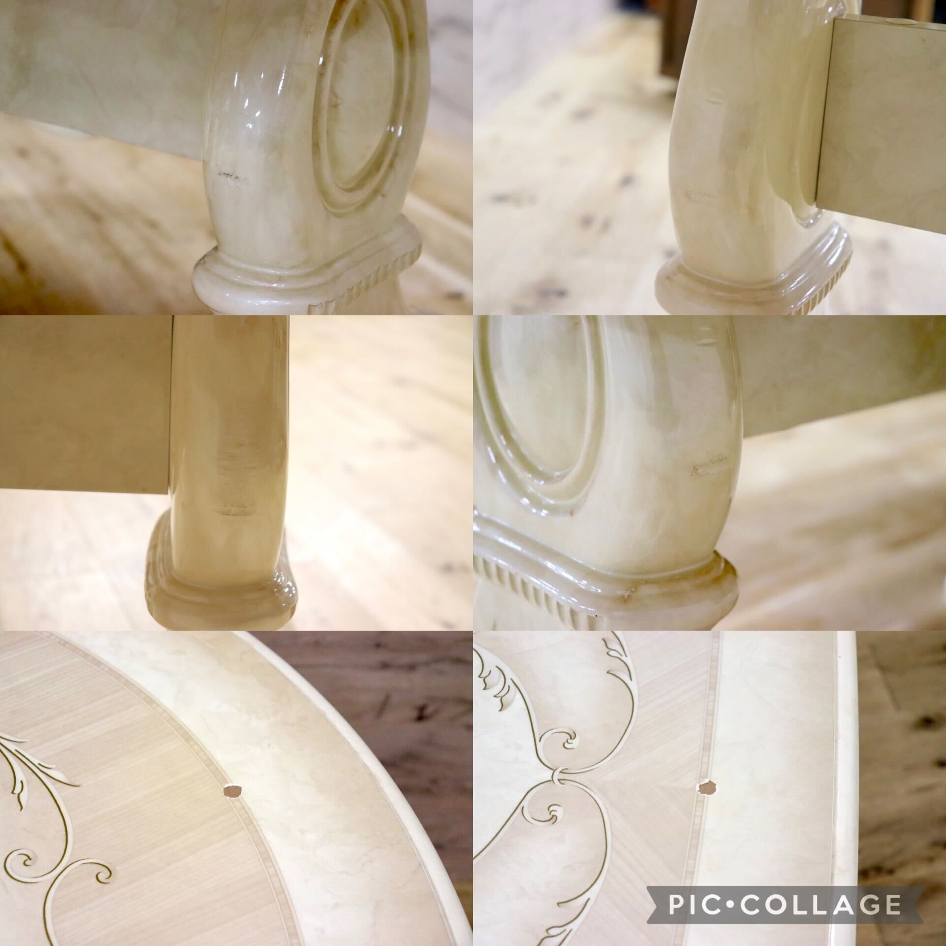 GMHH119○morello gianpaolo / モレロジャンパウロ ダイニングテーブル 食卓テーブル イタリア家具 ヨーロピアン アンティーク 輸入家具