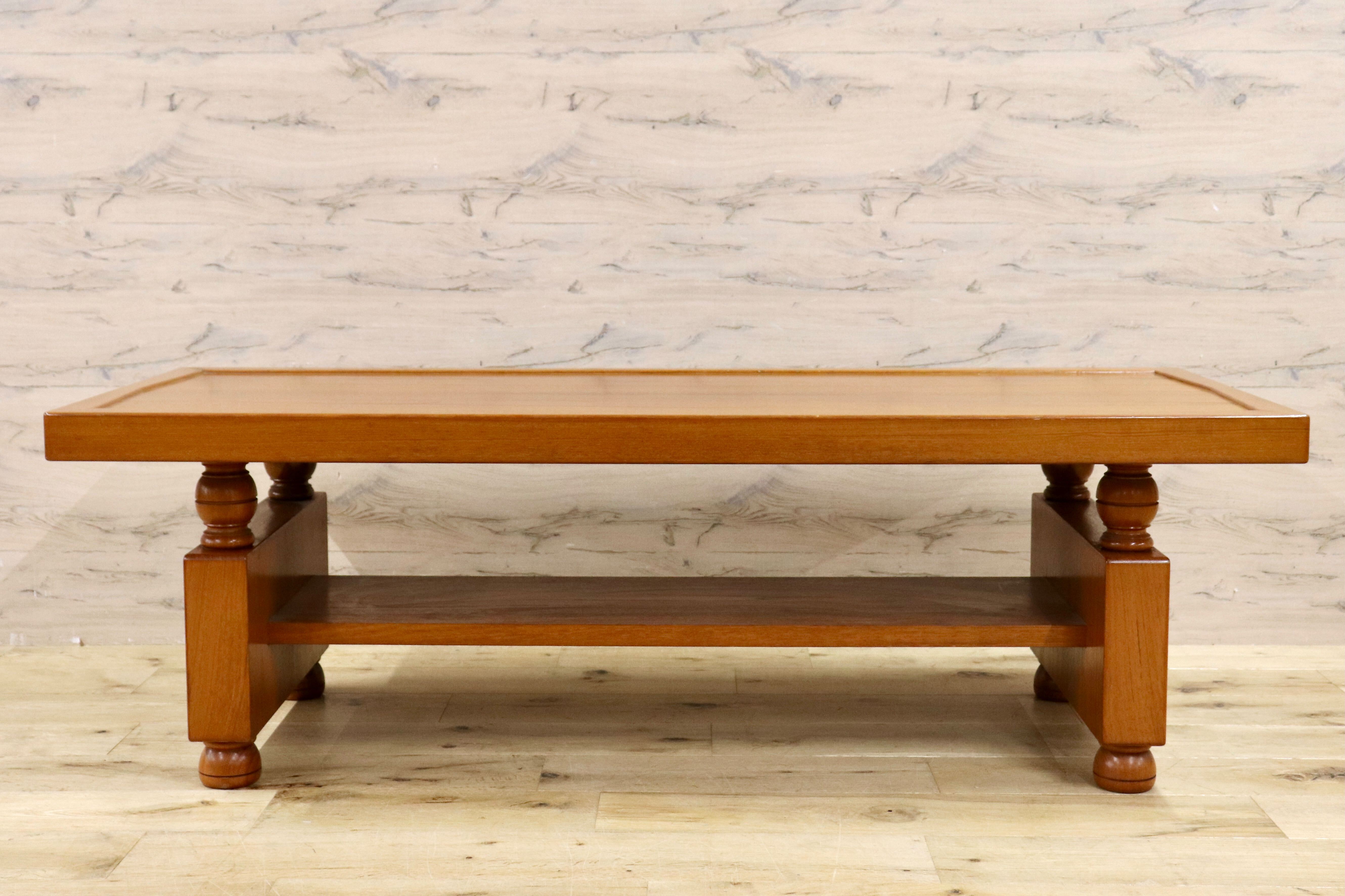 GMHK630○センターテーブル ローテーブル リビングテーブル 応接机 レトロモダン ヴィンテージ 木製家具