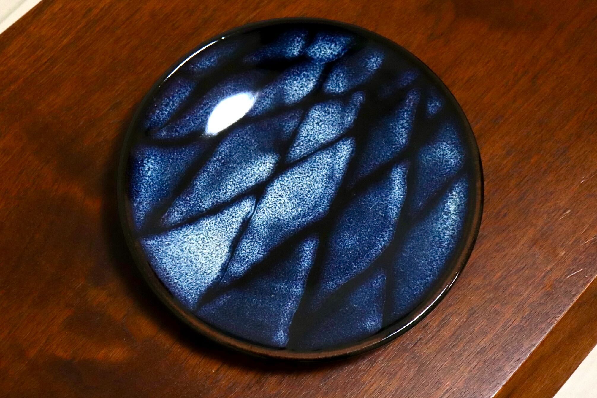 GMIO328D○陶勝窯 丹波焼 網目皿6寸 市野勝 市野勝磯 陶器 工芸品 丹波篠山 未使用