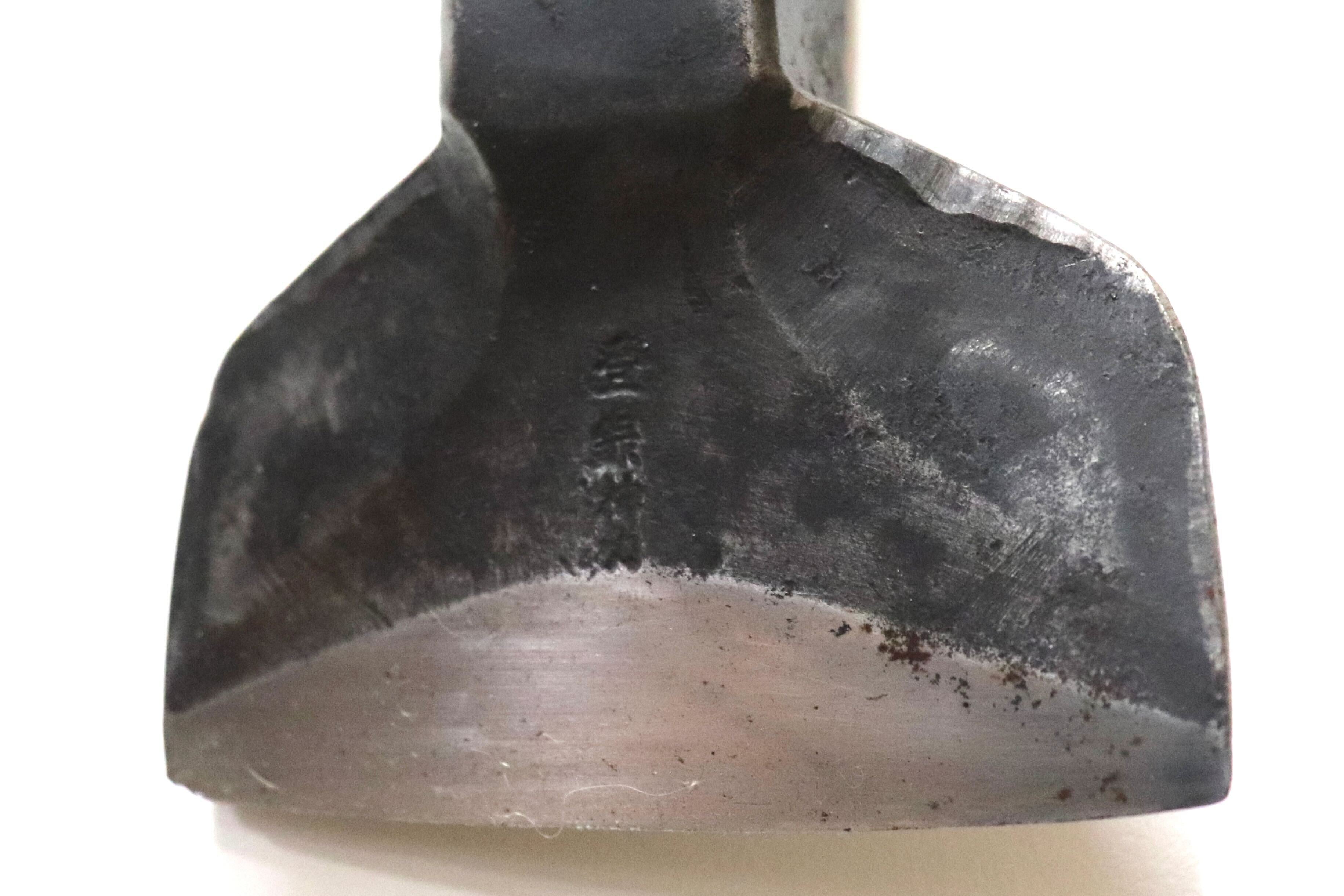 GMHH129E○大工道具 釿 ちょうな ちょんな 皮剥き 斧 手斧 はつり 伝統工法 宮大工 古民具 林業 山師 アンティーク レトロ 古道具