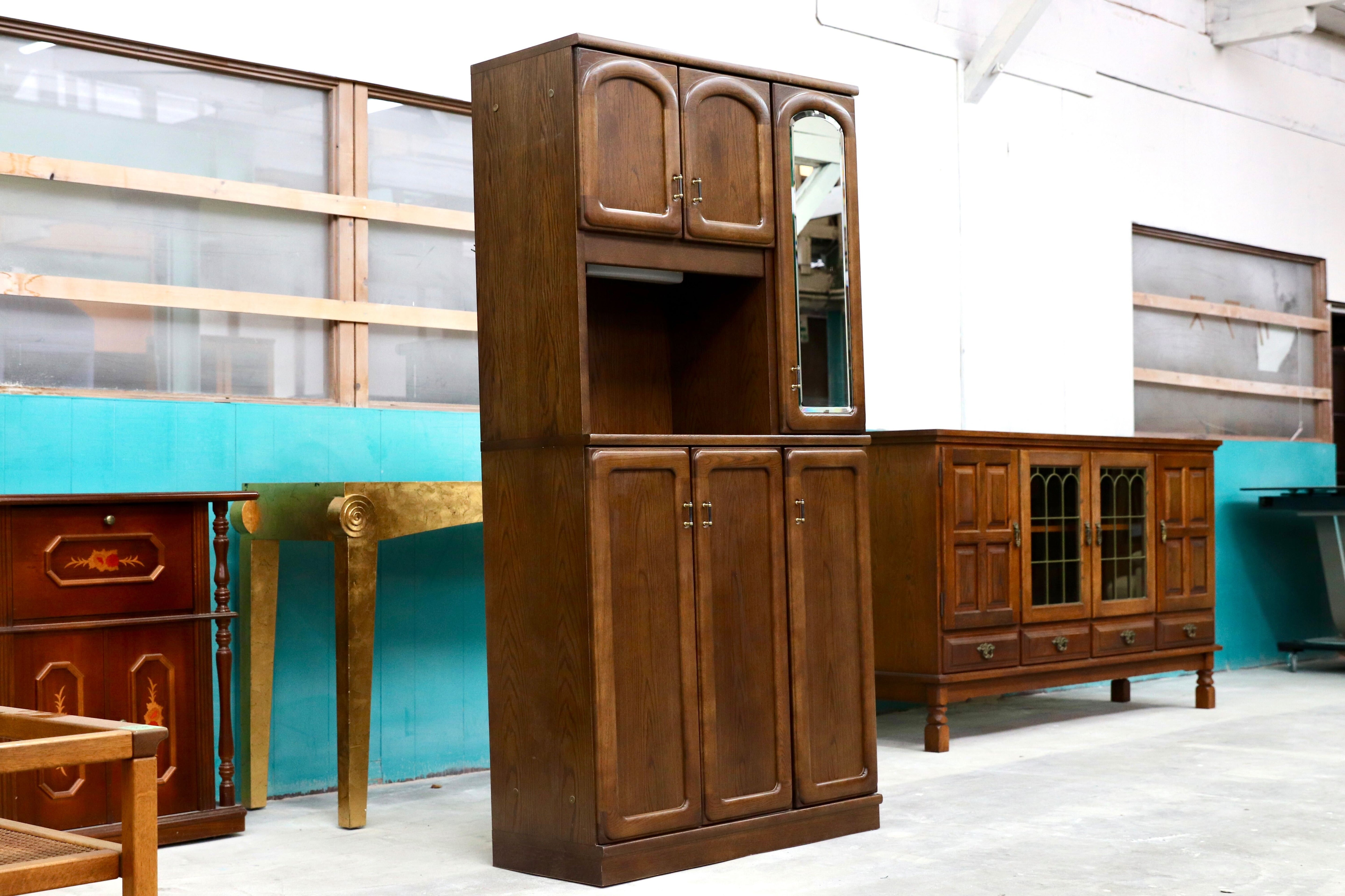 GMHK401○karimoku / カリモク 下駄箱 シューズケース オーク材 ブラウン 国産家具